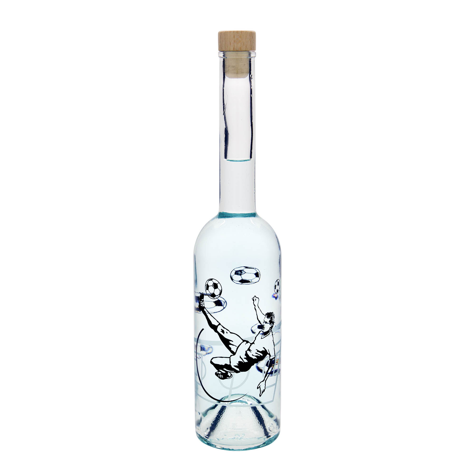 Shishe qelqi 500 ml 'Opera', motiv: Futbollist, gojë: Kork Shishe qelqi 500 ml 'Opera', motiv: Futbollist, gojë: Kork