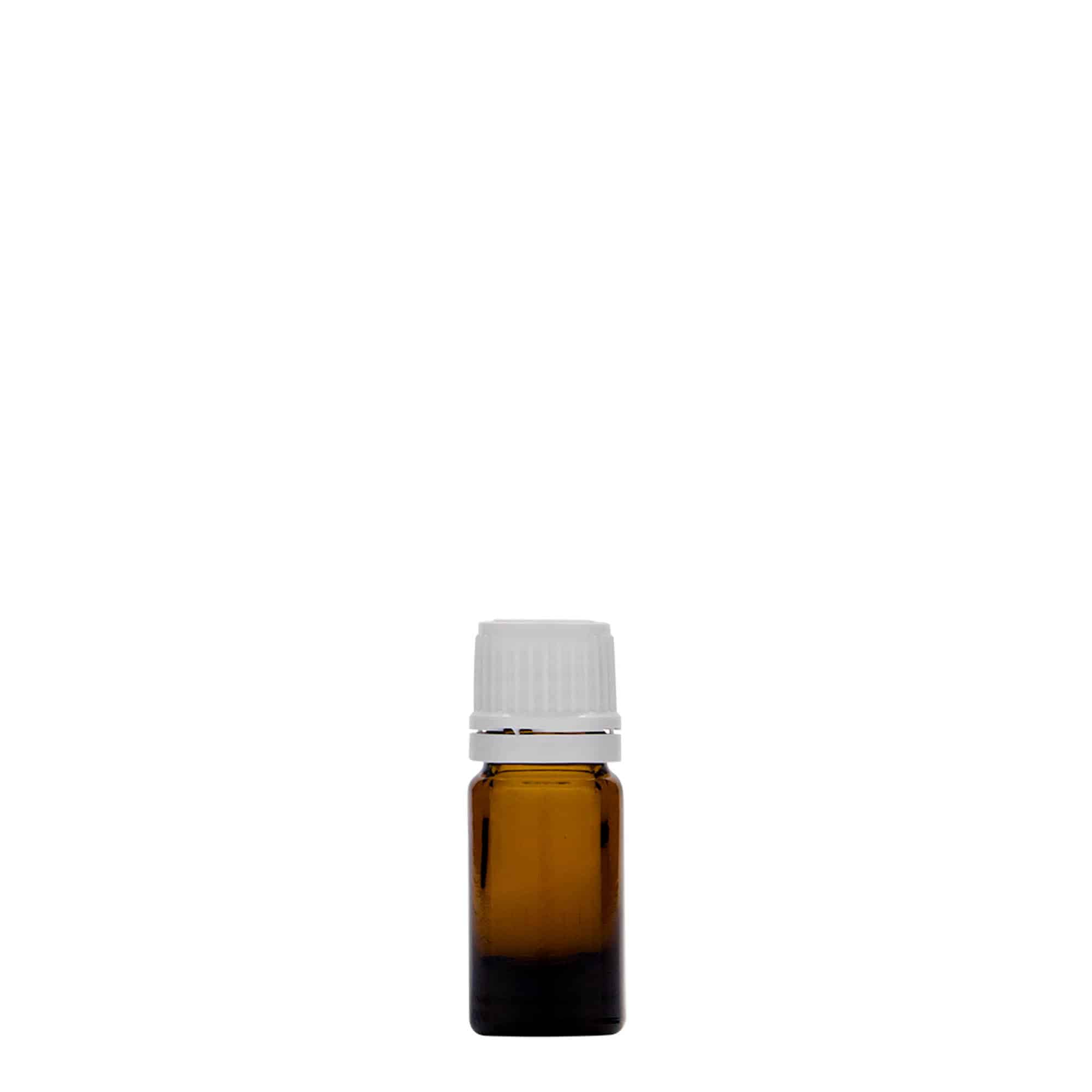 5 ml shishe mjekësore, xham, kafe, hapja: DIN 18
