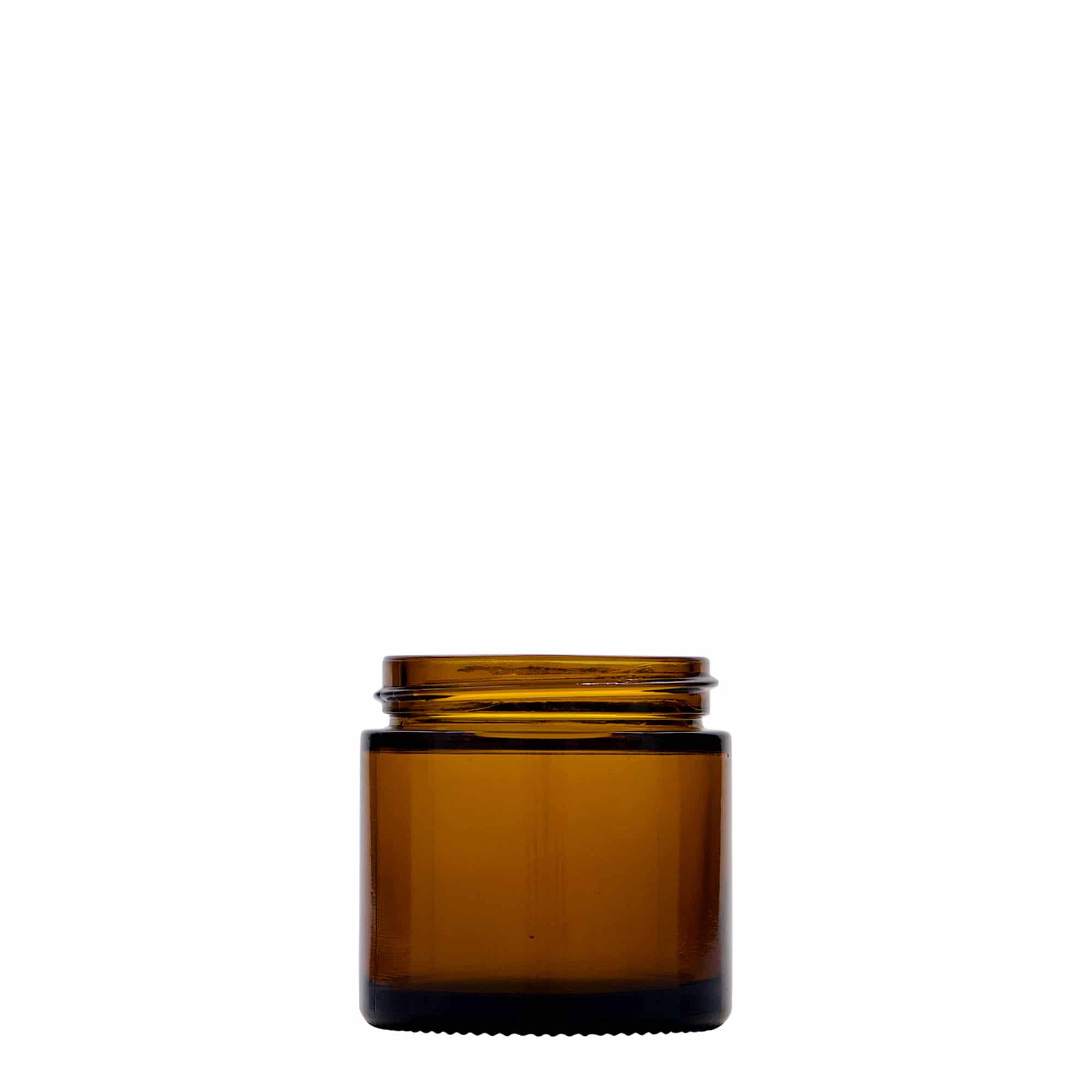 60 ml kavanoz 'Brown Line', qelq, kafe, hapje: kapak me vida