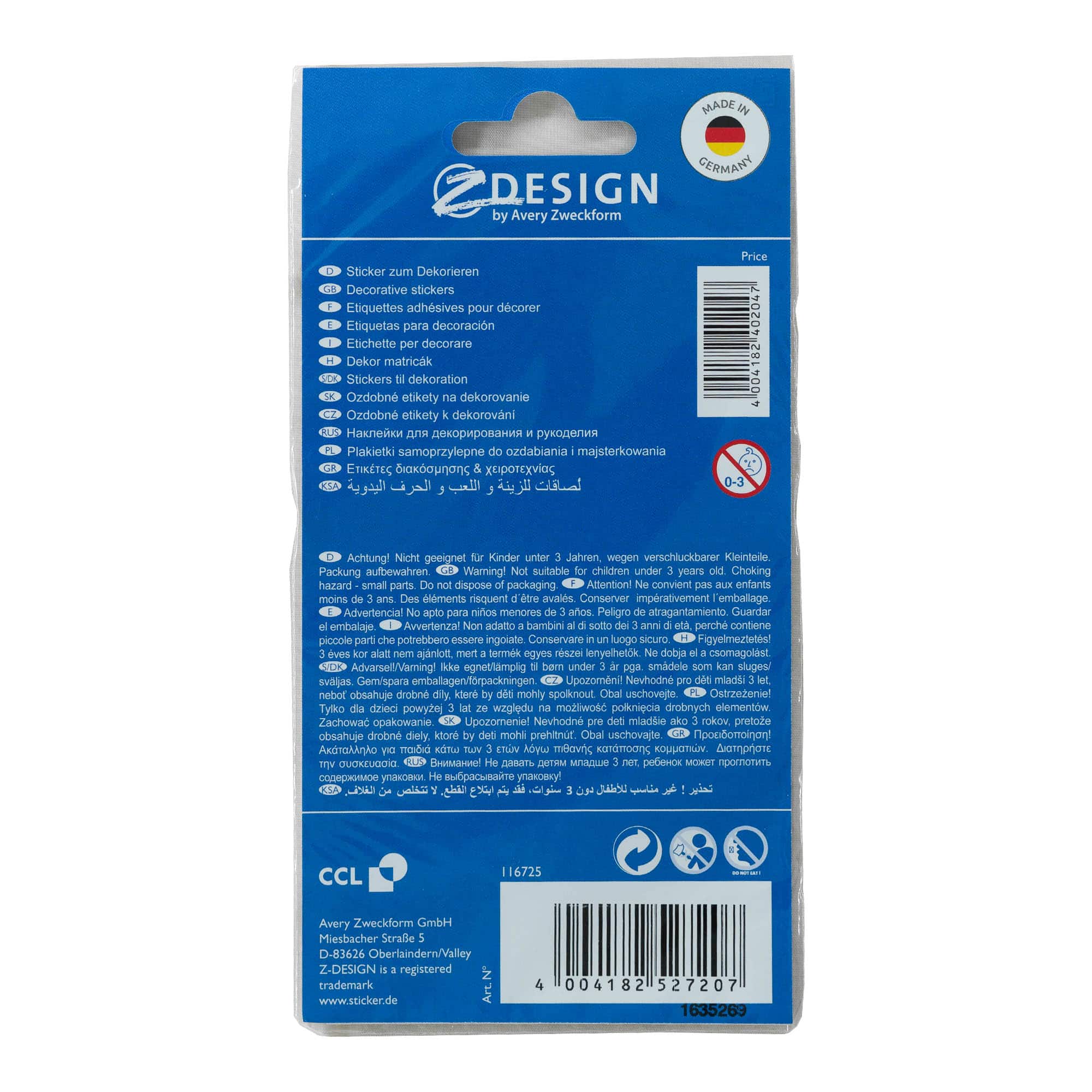 Zweckform Stickers 'Krishtlindjet', letër, ari-argjend Zweckform Stickers 'Krishtlindjet', letër, ari-argjend