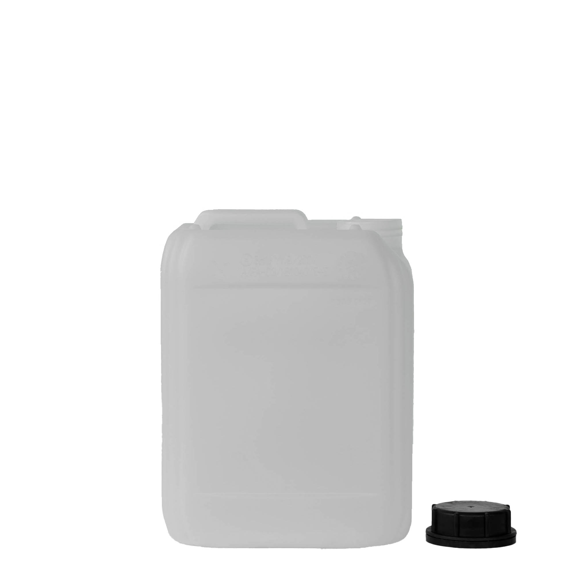 Kanistër 5 l, drejtkëndor, plastikë HDPE, natyral, hapje: ND 55 Kanistër 5 l, drejtkëndor, plastikë HDPE, natyral, hapje: ND 55