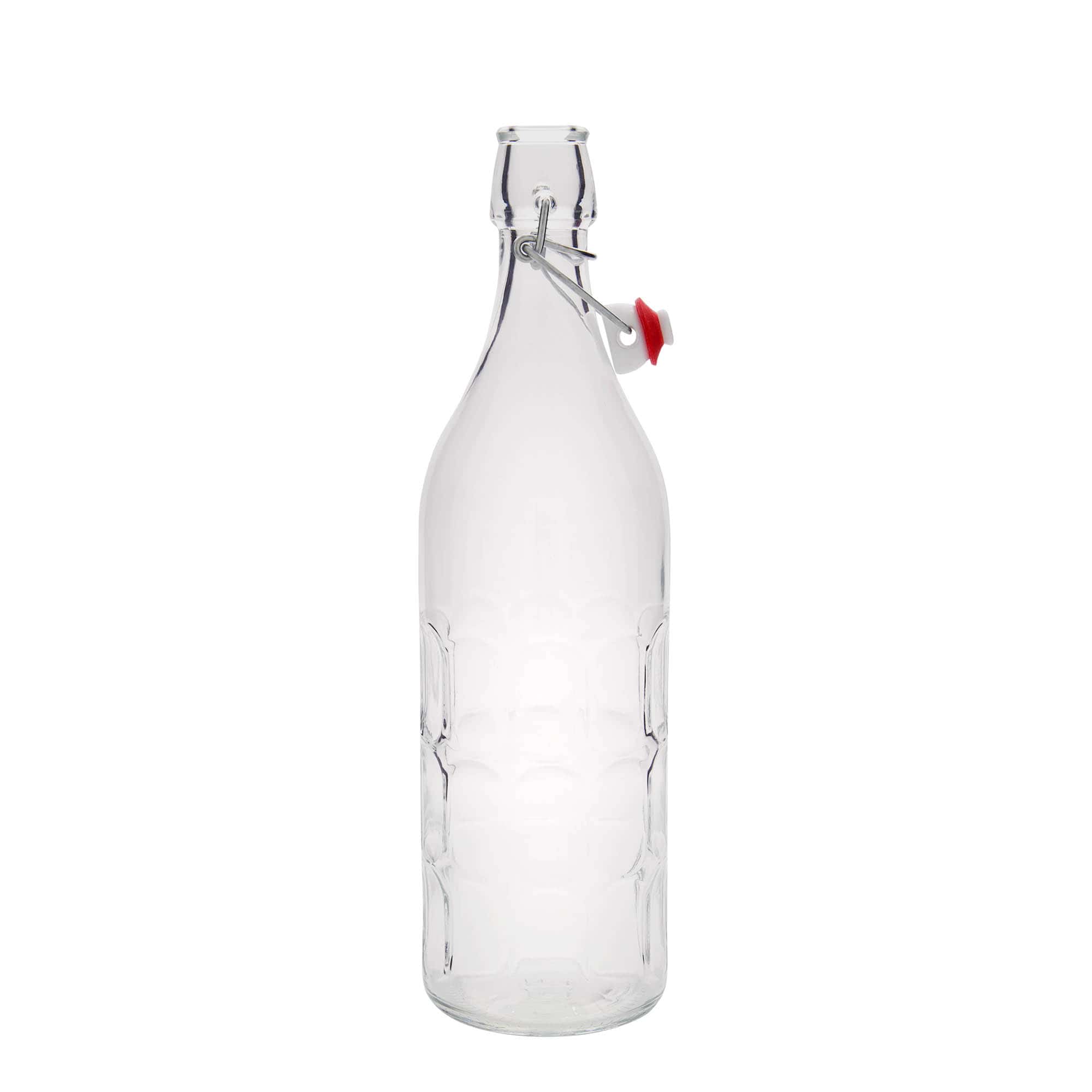 1.000 ml shishe qelqi Moresca, gojë: mbyllje me kapëse