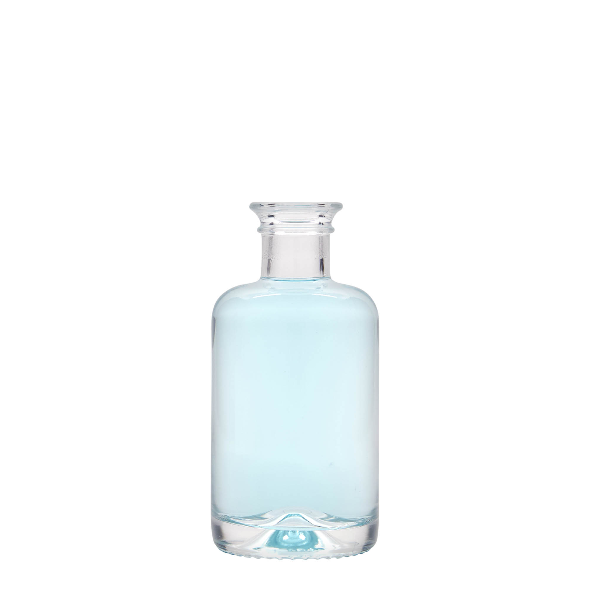 Shishe qelqi 100 ml për farmacist, goja: korek