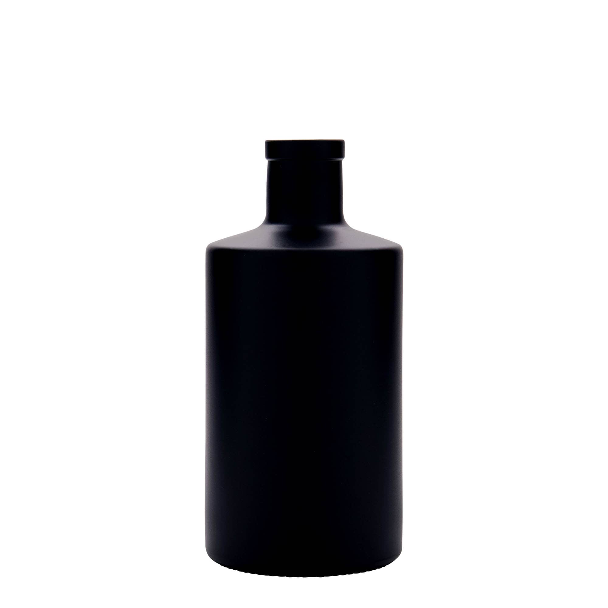 Shishe qelqi 500 ml 'Caroline', e zezë, gojë: kork