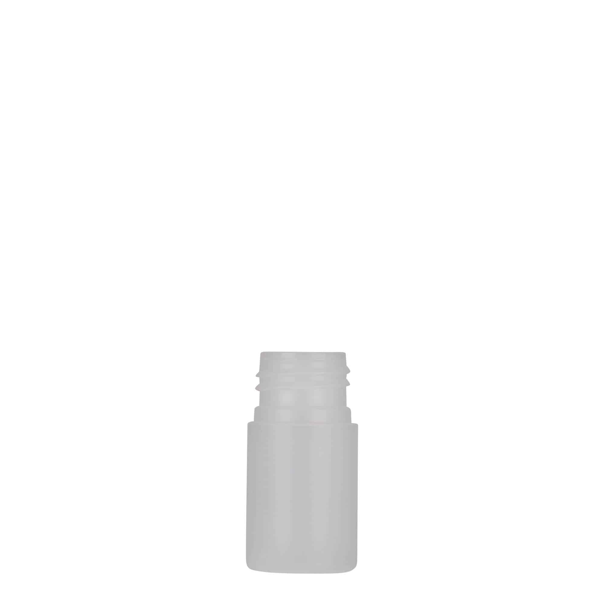 15 ml shishe plastike 'Tuffy', HDPE, natyrale, hapje: 24/410