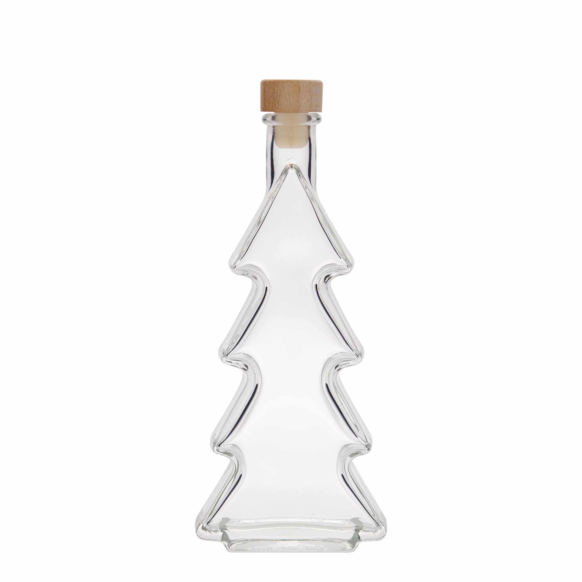 Shishe qelqi 200 ml 'Pema e pishës', Hapura: Kork