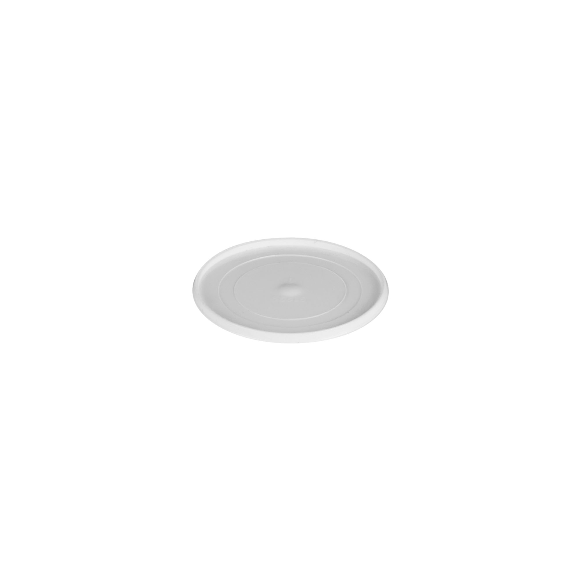 Fletë mbuluese për 5 ml 'Bianca', plastikë PP, e bardhë Fletë mbuluese për 5 ml 'Bianca', plastikë PP, e bardhë