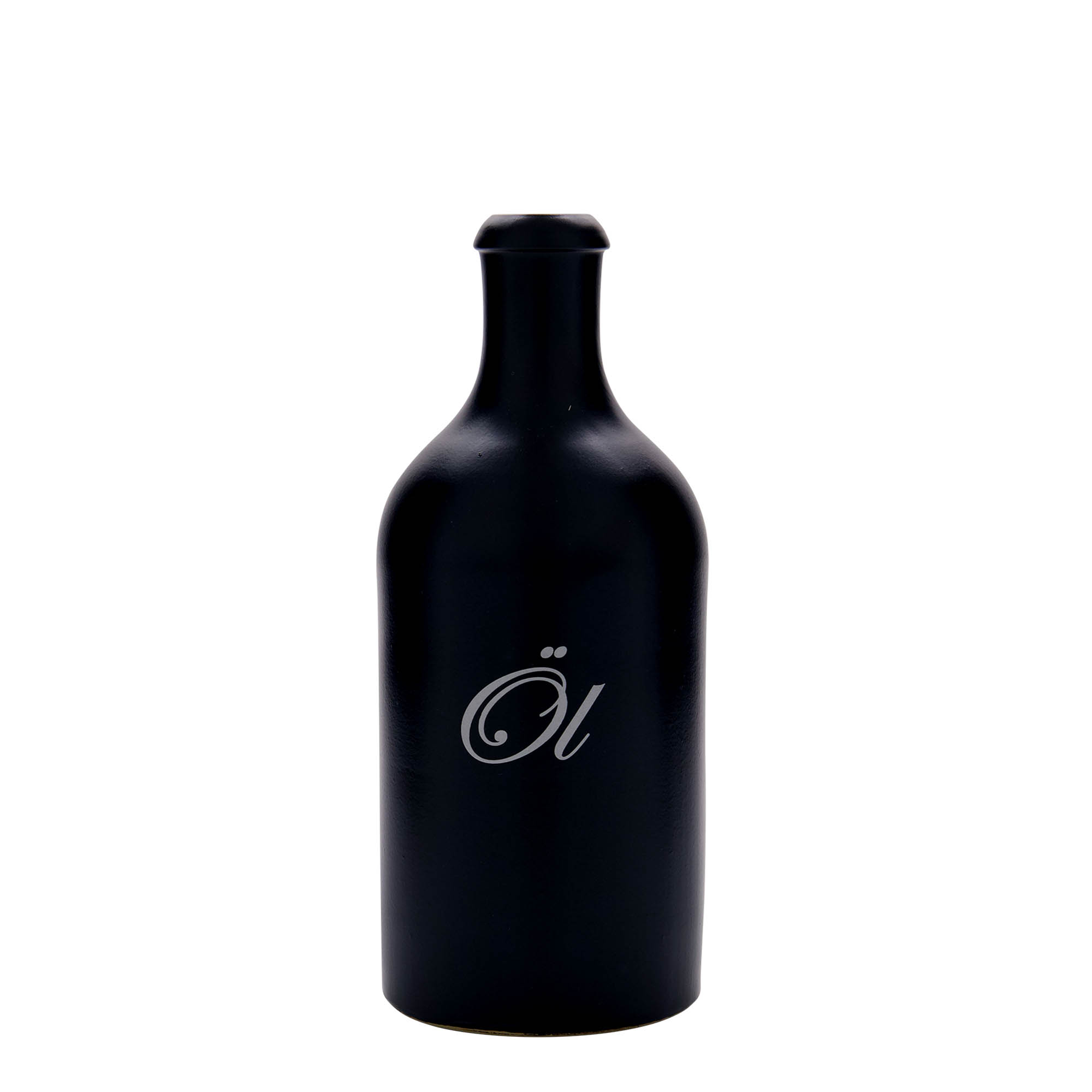 500 ml krua me dhe, motiv: vaj, qeramike, e zezë, goja: kork 500 ml krua me dhe, motiv: vaj, qeramike, e zezë, goja: kork