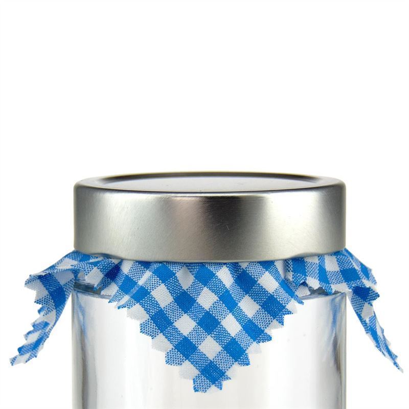 Pllakëza tekstili me karrige 12x12, katrore, tekstil, blu, hapje: TO38-TO53