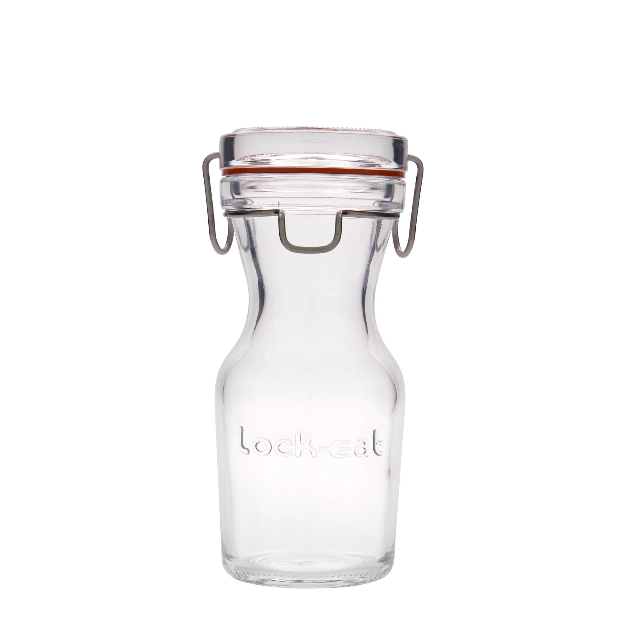 250 ml karafë qelqi 'Lock-Eat', Hapur: Mbyllje me kapëse telash 250 ml karafë qelqi 'Lock-Eat', Hapur: Mbyllje me kapëse telash