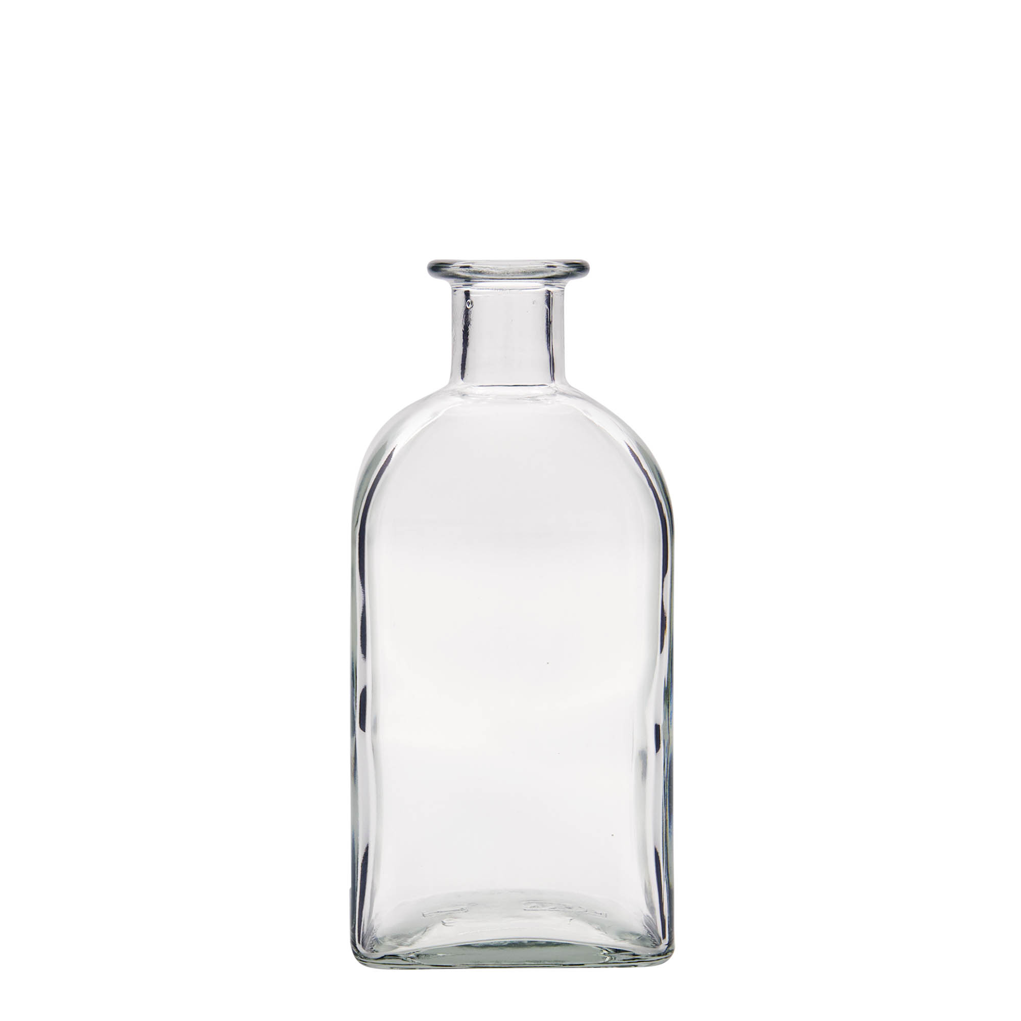 Shishe qelqi 500 ml Apotheker Carré, katrore, gojë: korek Shishe qelqi 500 ml Apotheker Carré, katrore, gojë: korek