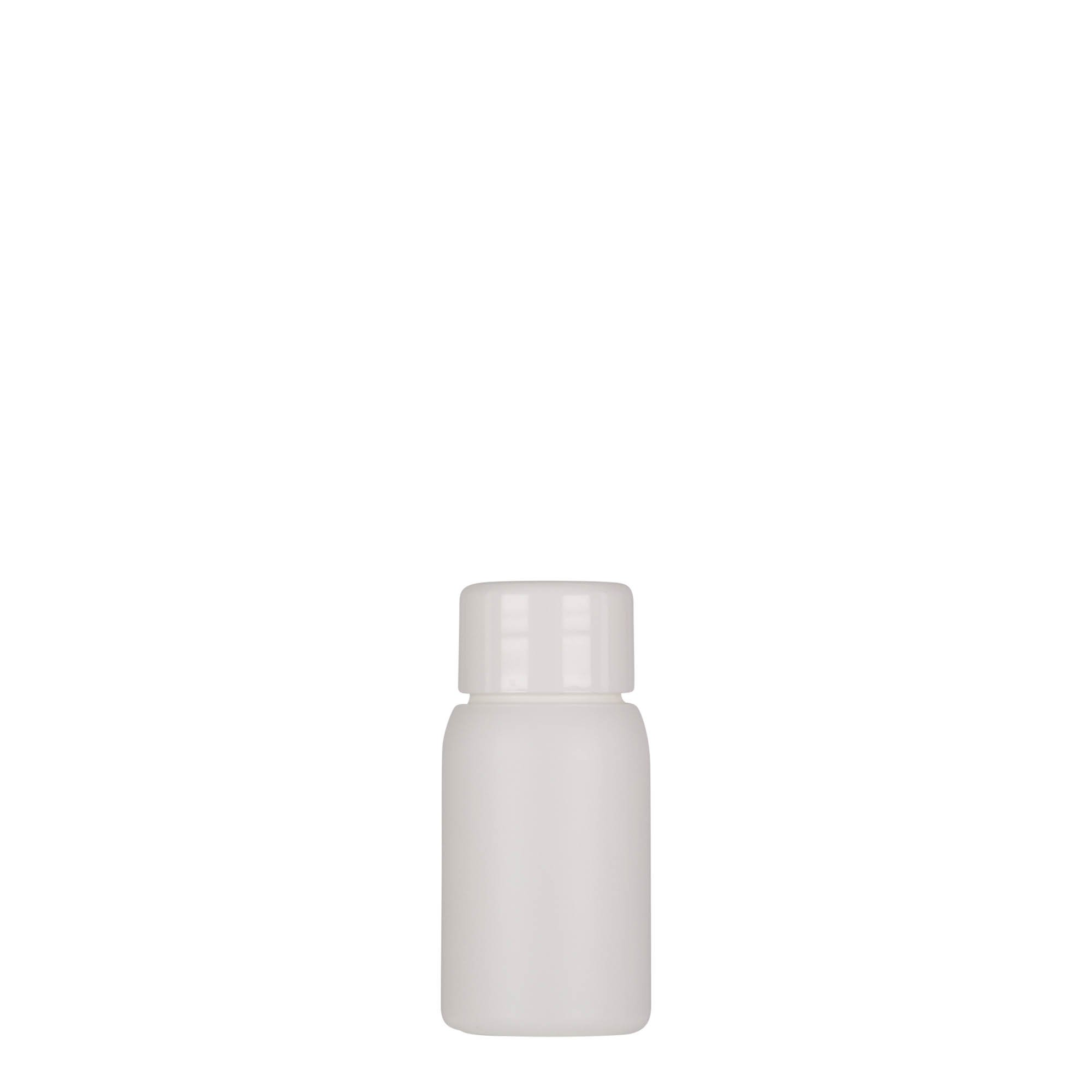 Shishe plastike 30 ml 'Tuffy', HDPE, e bardhë, gojë: 24/410