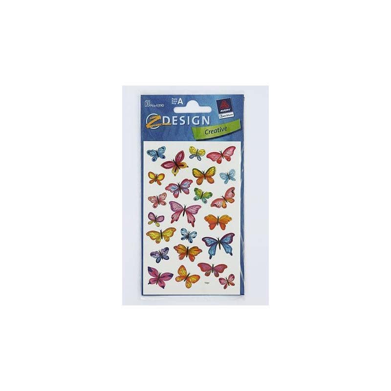 Zweckform Stickers 'Flutura të Vogla', motiv, letër, shumëngjyrësh