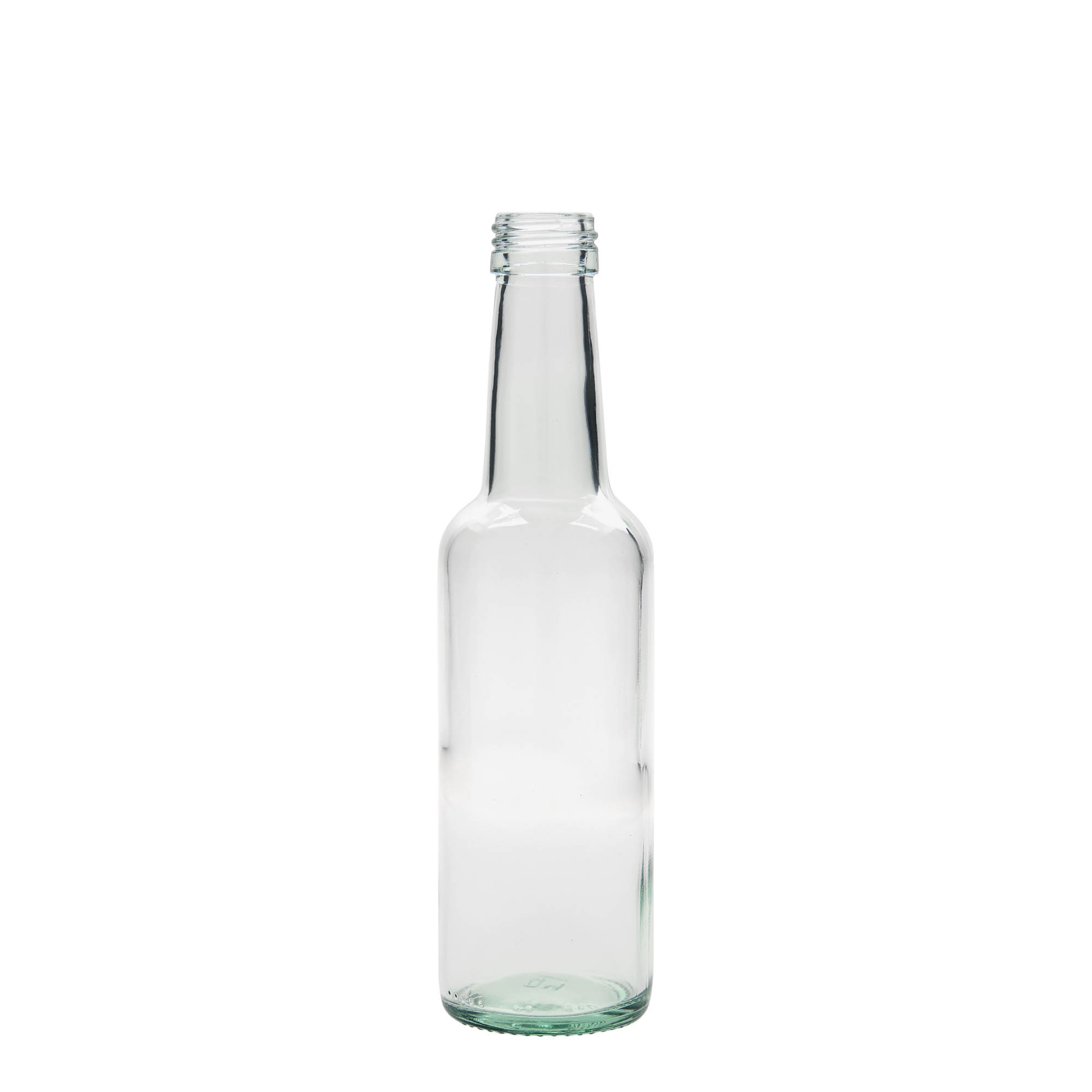 250 ml shishe qelqi me qafë të drejtë, gojë: PP 28 250 ml shishe qelqi me qafë të drejtë, gojë: PP 28