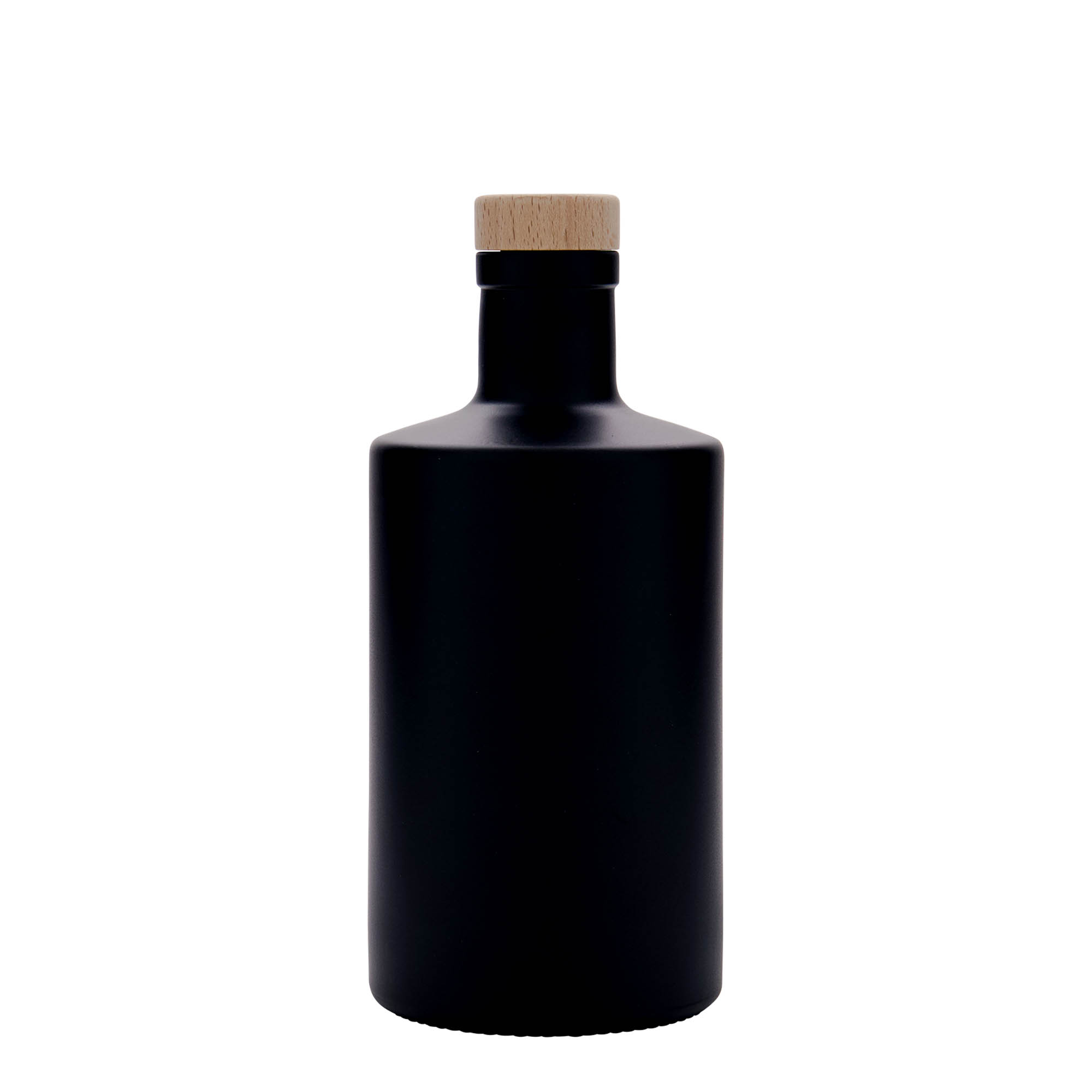 Shishe qelqi 500 ml 'Caroline', e zezë, gojë: kork Shishe qelqi 500 ml 'Caroline', e zezë, gojë: kork