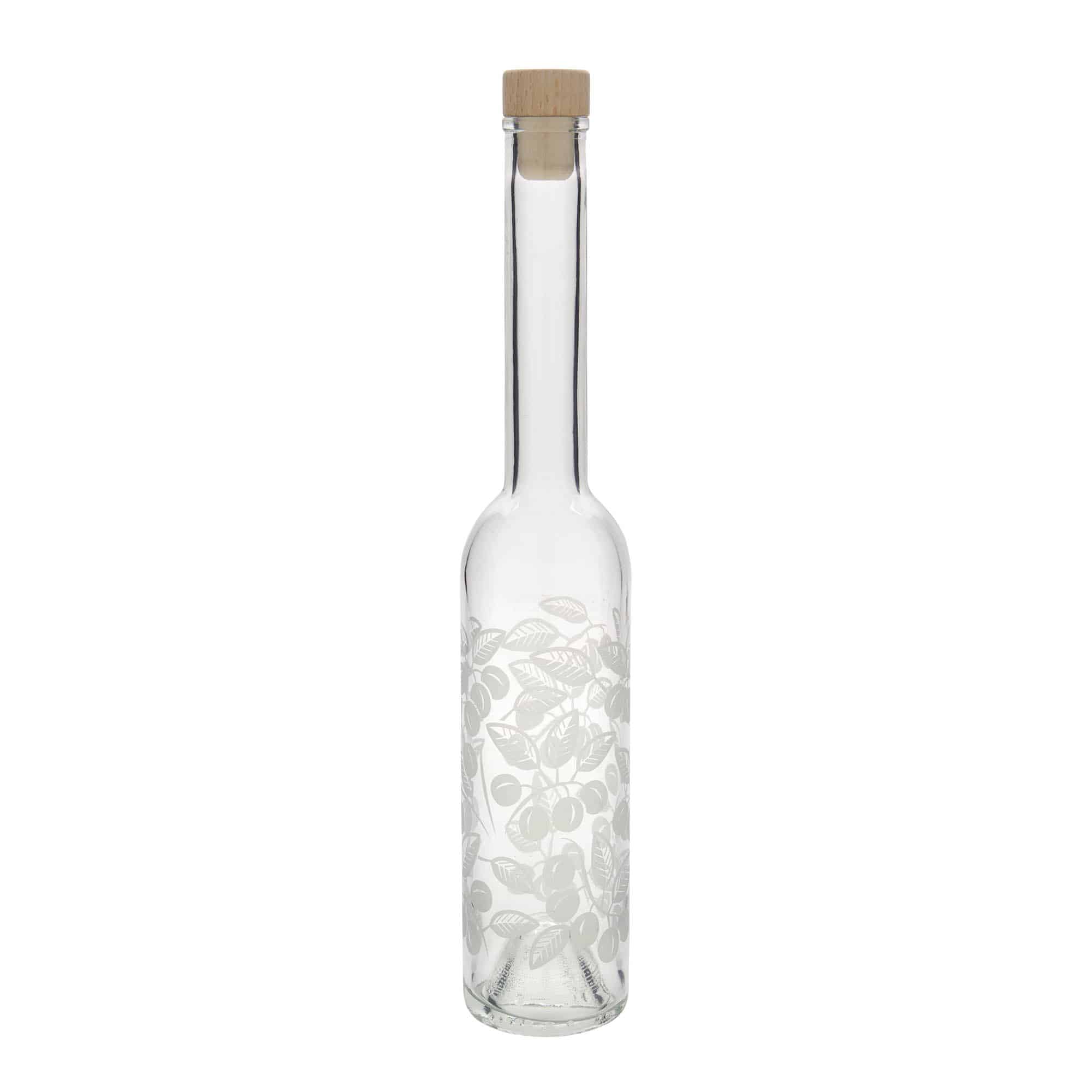 Shishe qelqi 350 ml 'Opera', motiv: Mirabellen, hapje: korek