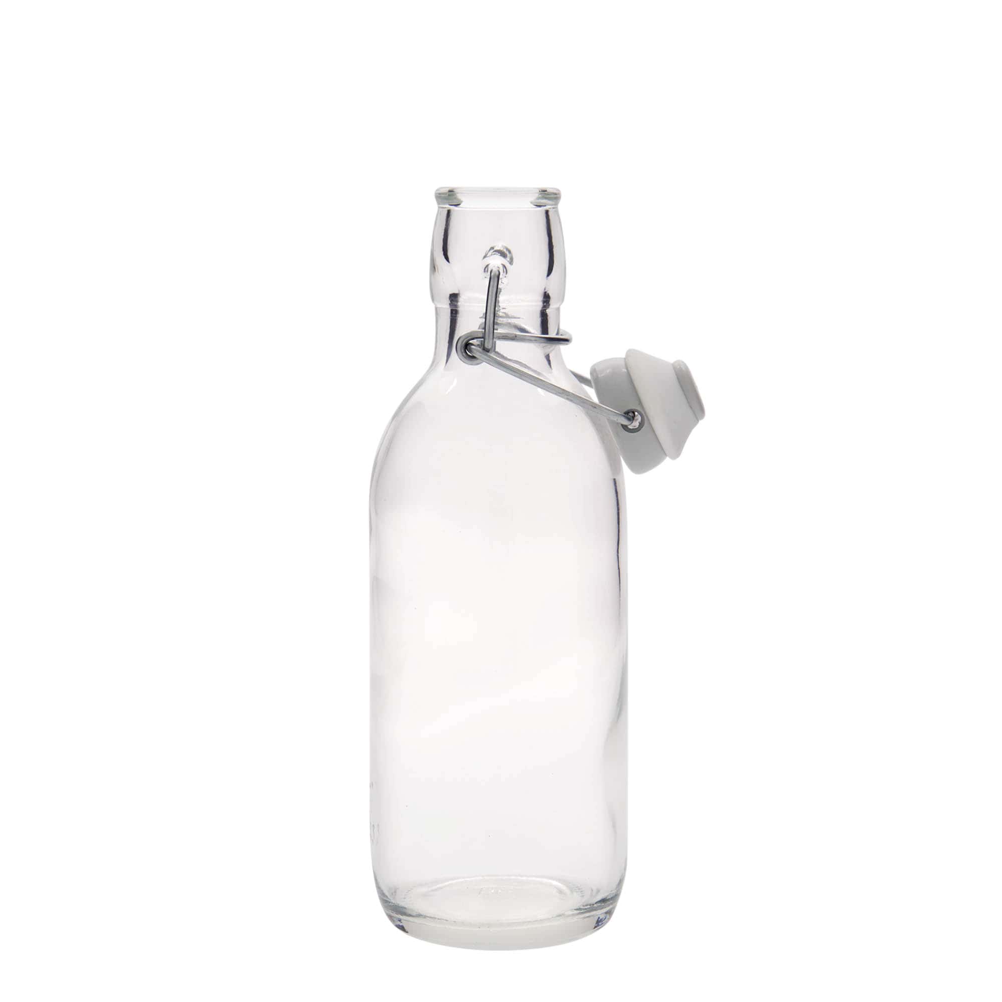 Shishe qelqi 500 ml 'Emilia', Hapur: Mbyllje me kapëse