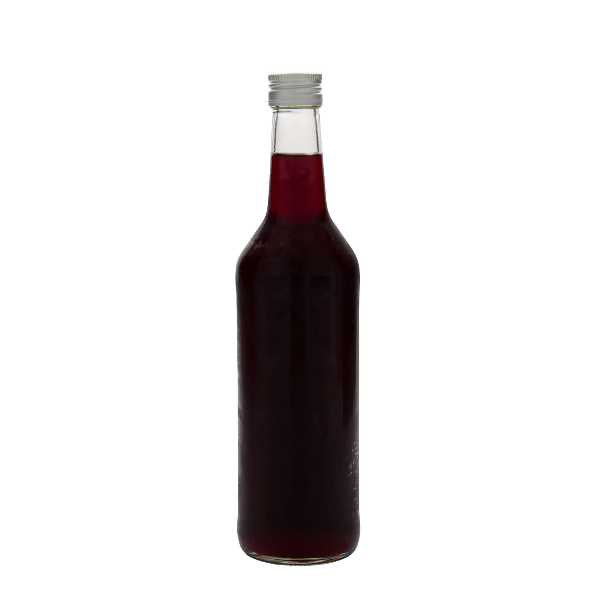 Shishe qelqi 500 ml me qafë të drejtë, gojë: PP 28