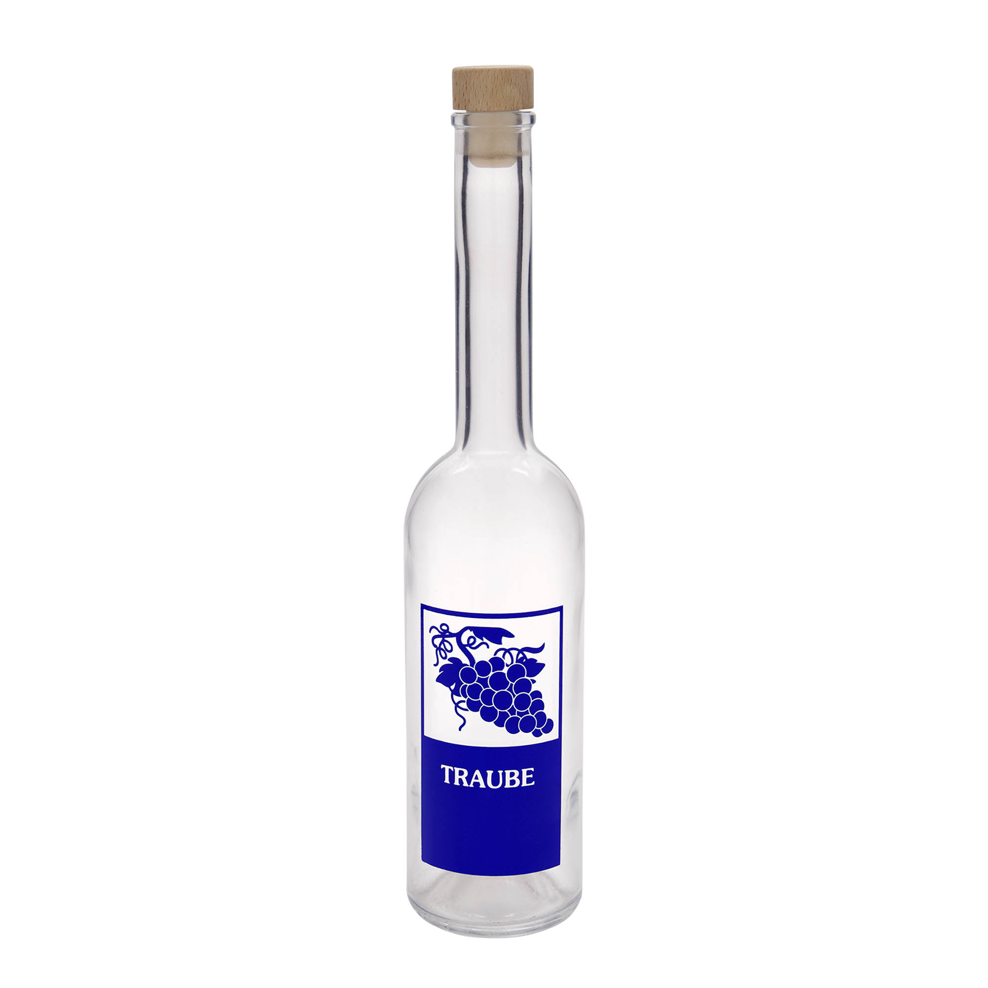 Shishe qelqi 500 ml 'Opera', motiv: rrush, gojë: kork Shishe qelqi 500 ml 'Opera', motiv: rrush, gojë: kork