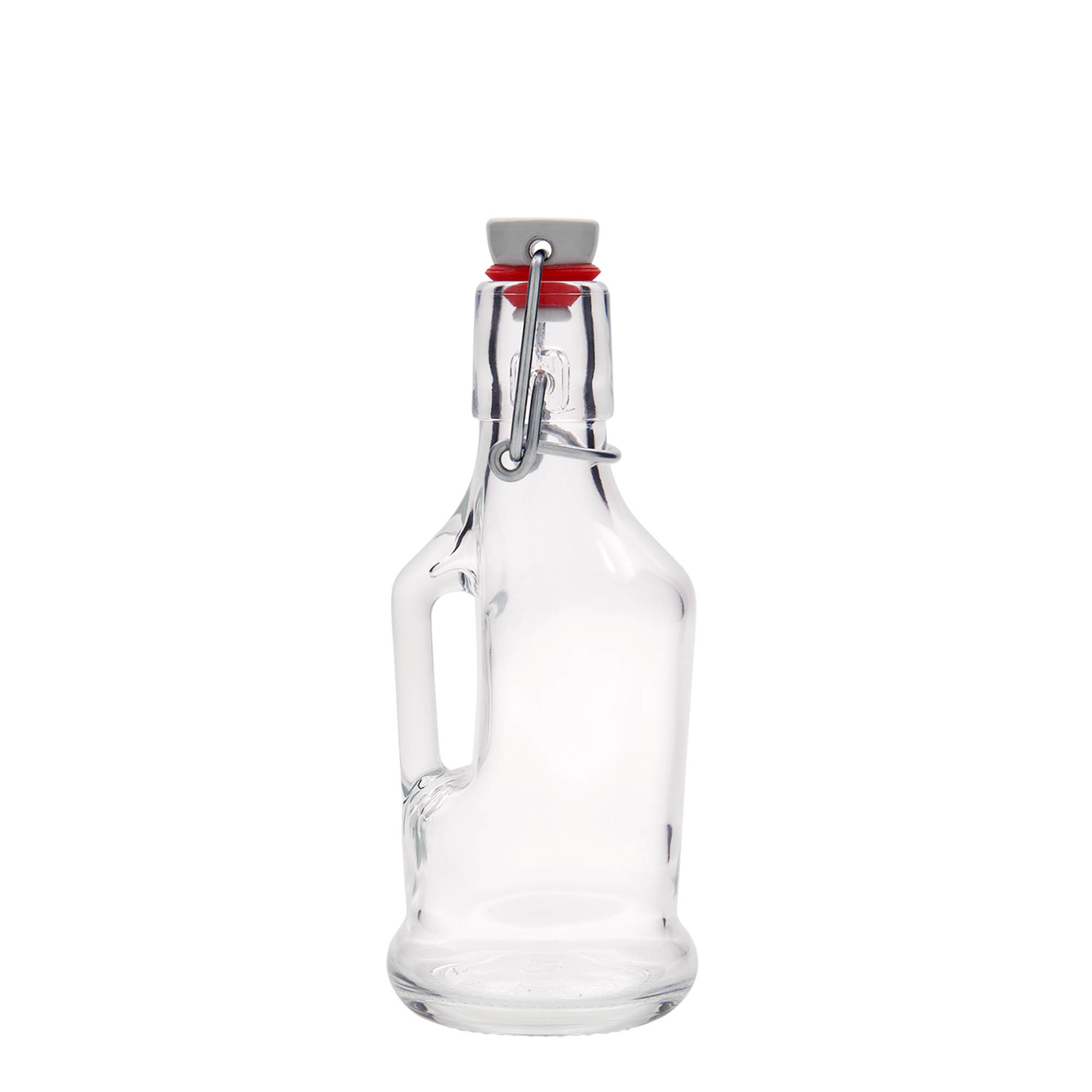 Shishe qelqi 200 ml 'Classica', gojë: kapëse me kapak me shirit