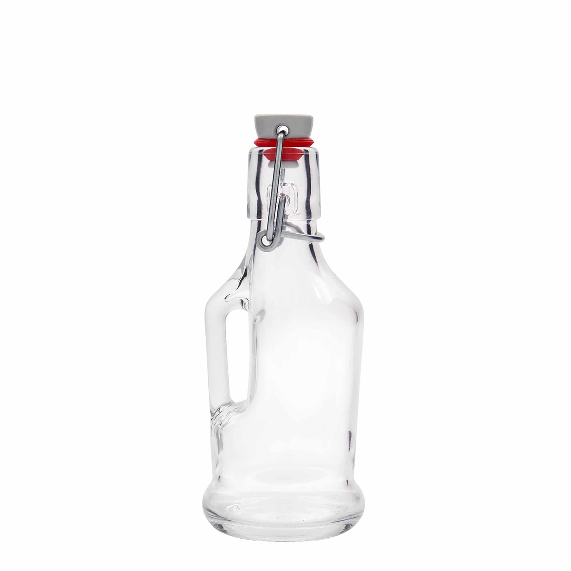 Shishe qelqi 200 ml 'Classica', gojë: kapëse me kapak me shirit