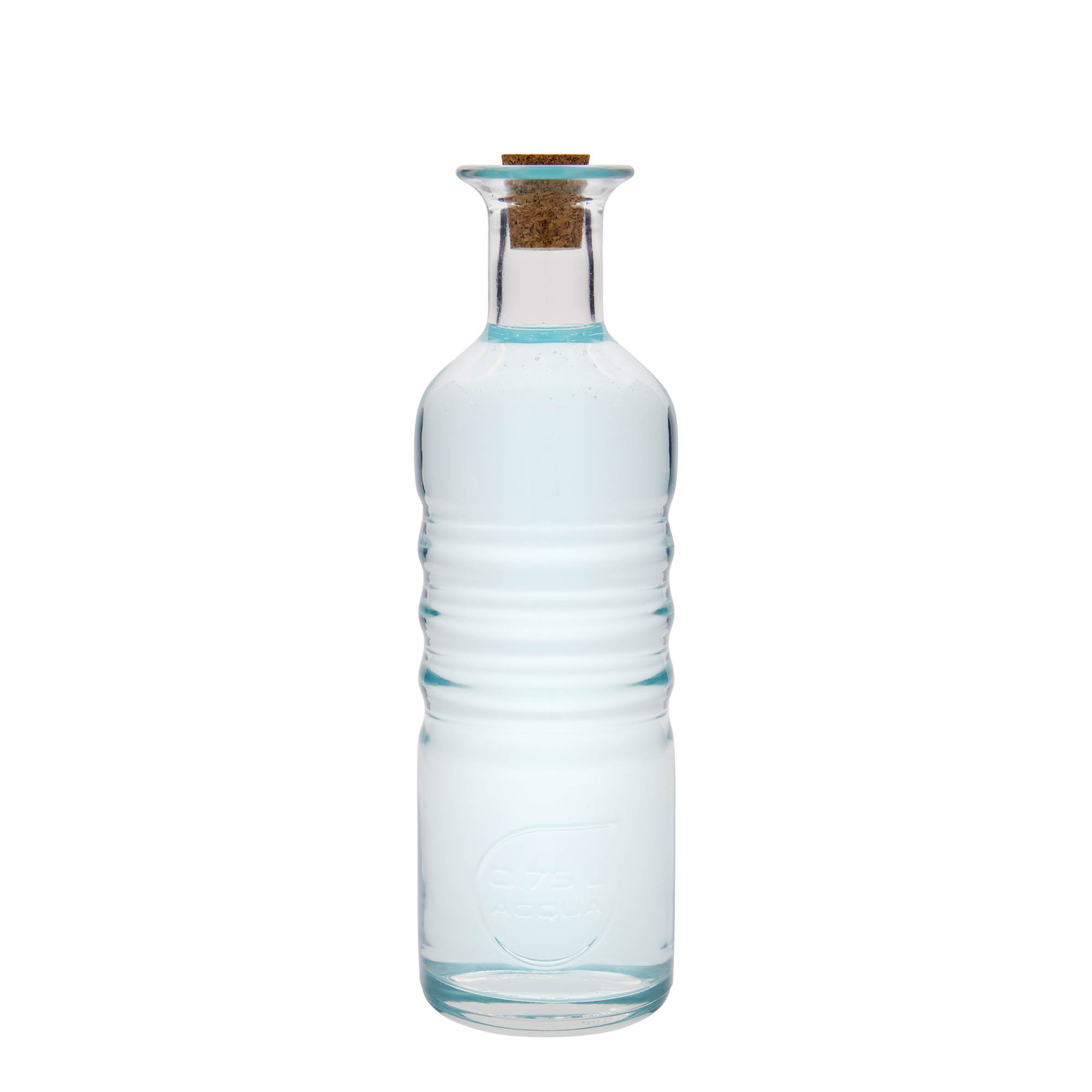 750 ml shishe qelqi 'Optima Acqua', gojë: kork