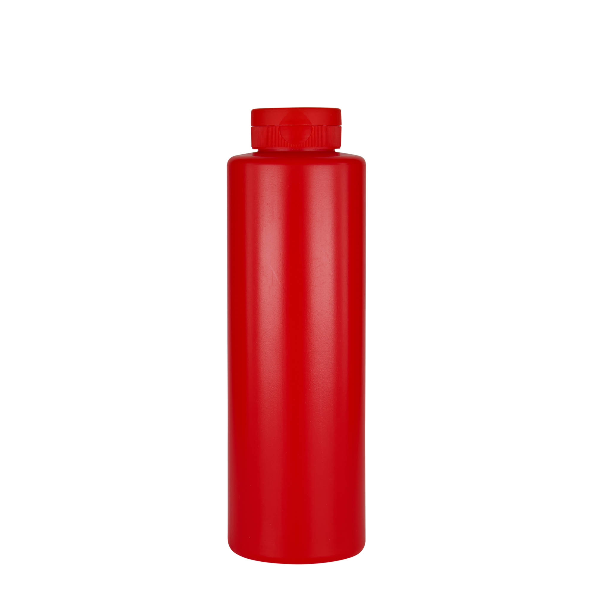 Shishe salce 500 ml, plastik LDPE, e kuqe, gojë: 38/400 Shishe salce 500 ml, plastik LDPE, e kuqe, gojë: 38/400