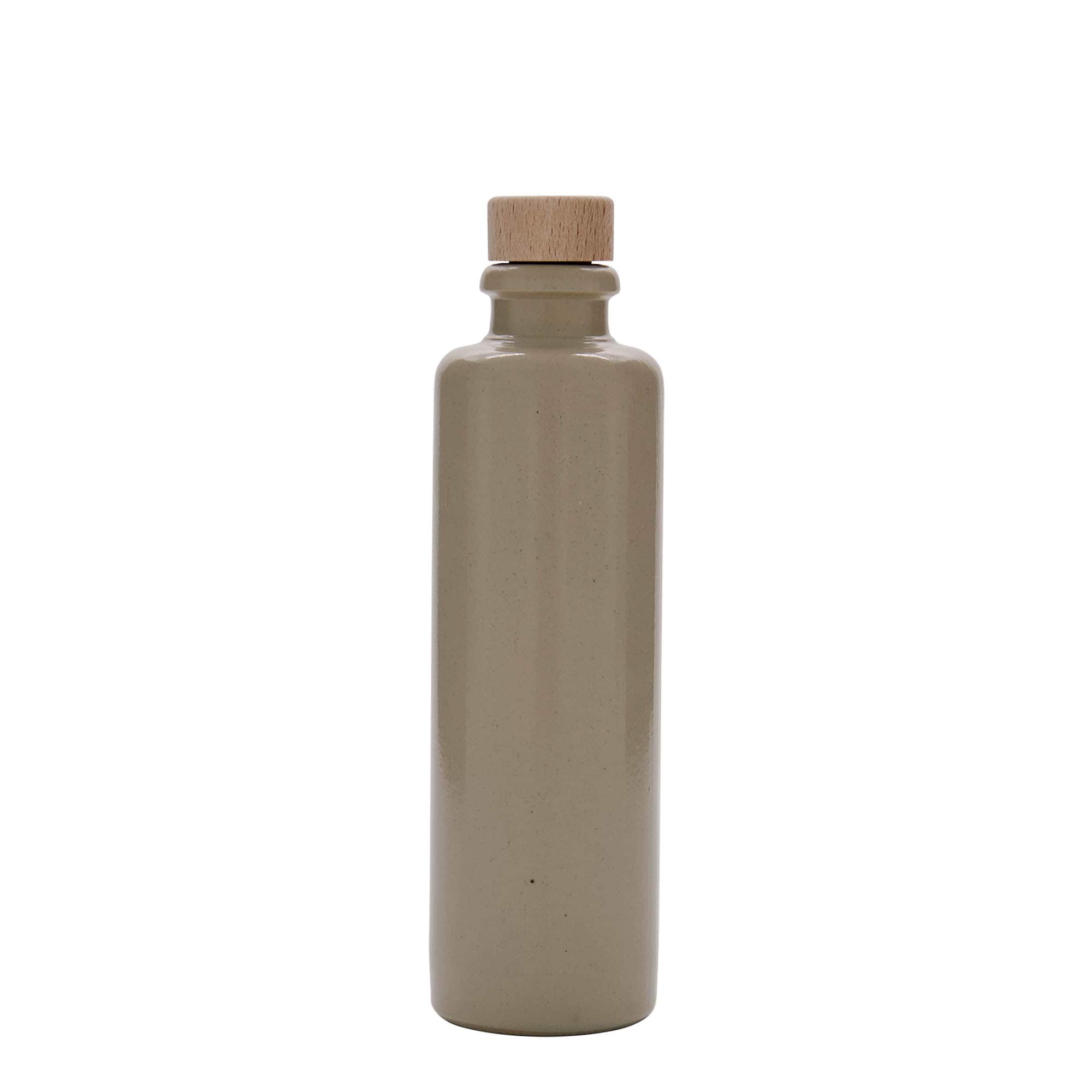 200 ml krua me ton, qeramikë, bezhë, gojë: korek