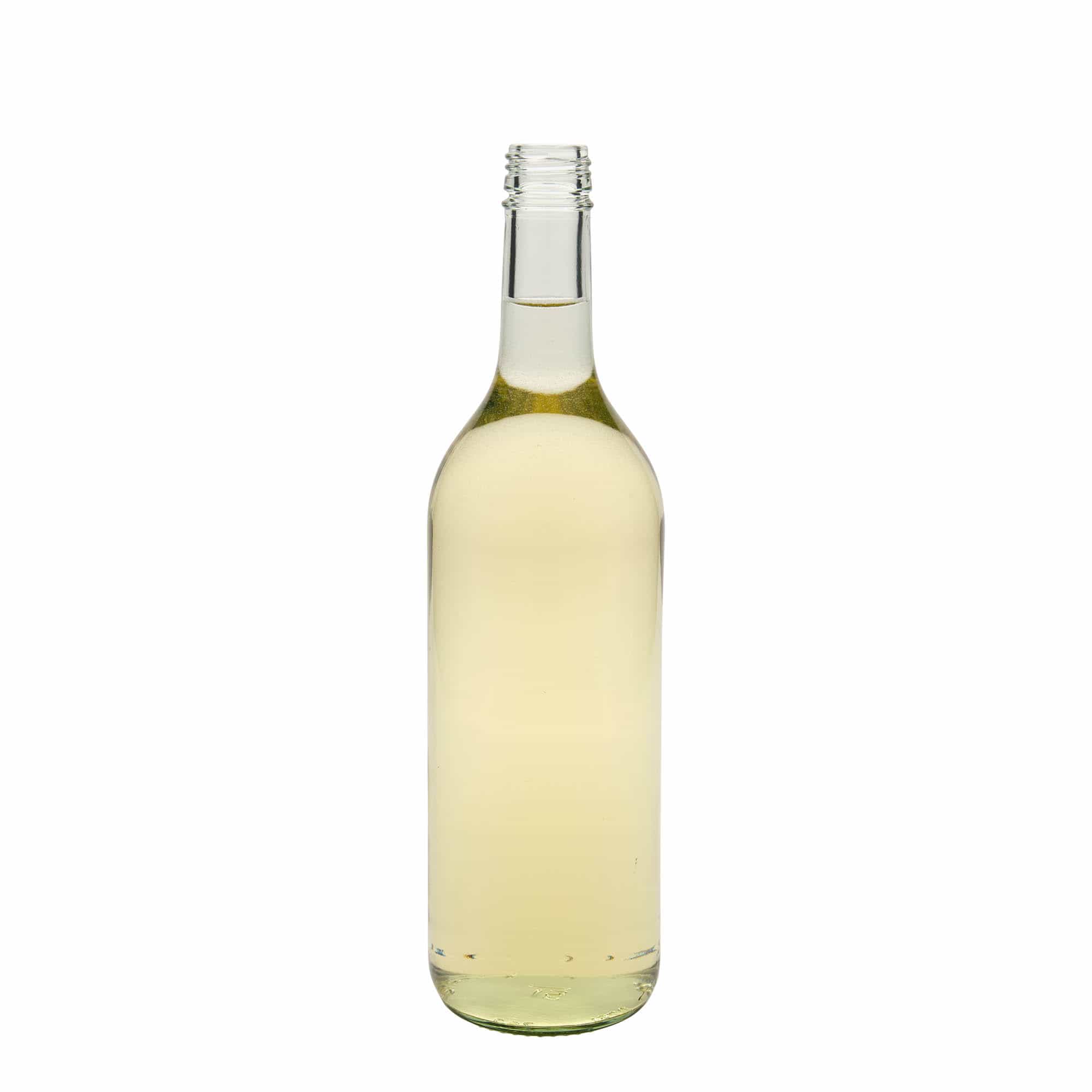 750 ml shishe qelqi 'Bordeaux', gojë: PP 28