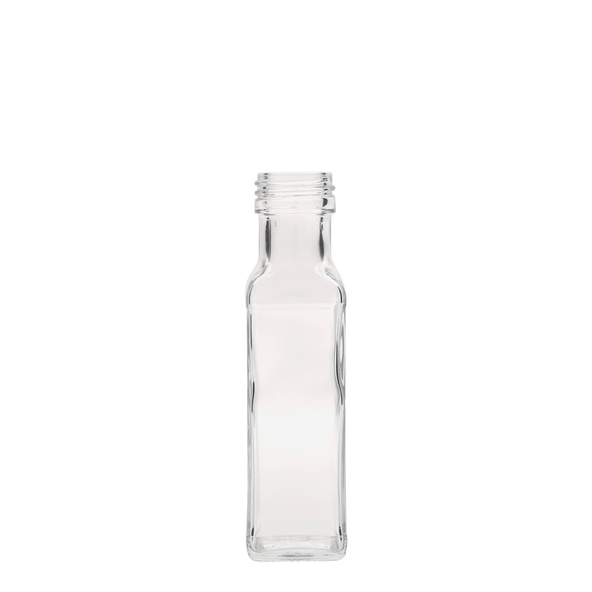 Flaske qelqi 100 ml 'Marasca', katrore, gojë: PP 31,5 Flaske qelqi 100 ml 'Marasca', katrore, gojë: PP 31,5