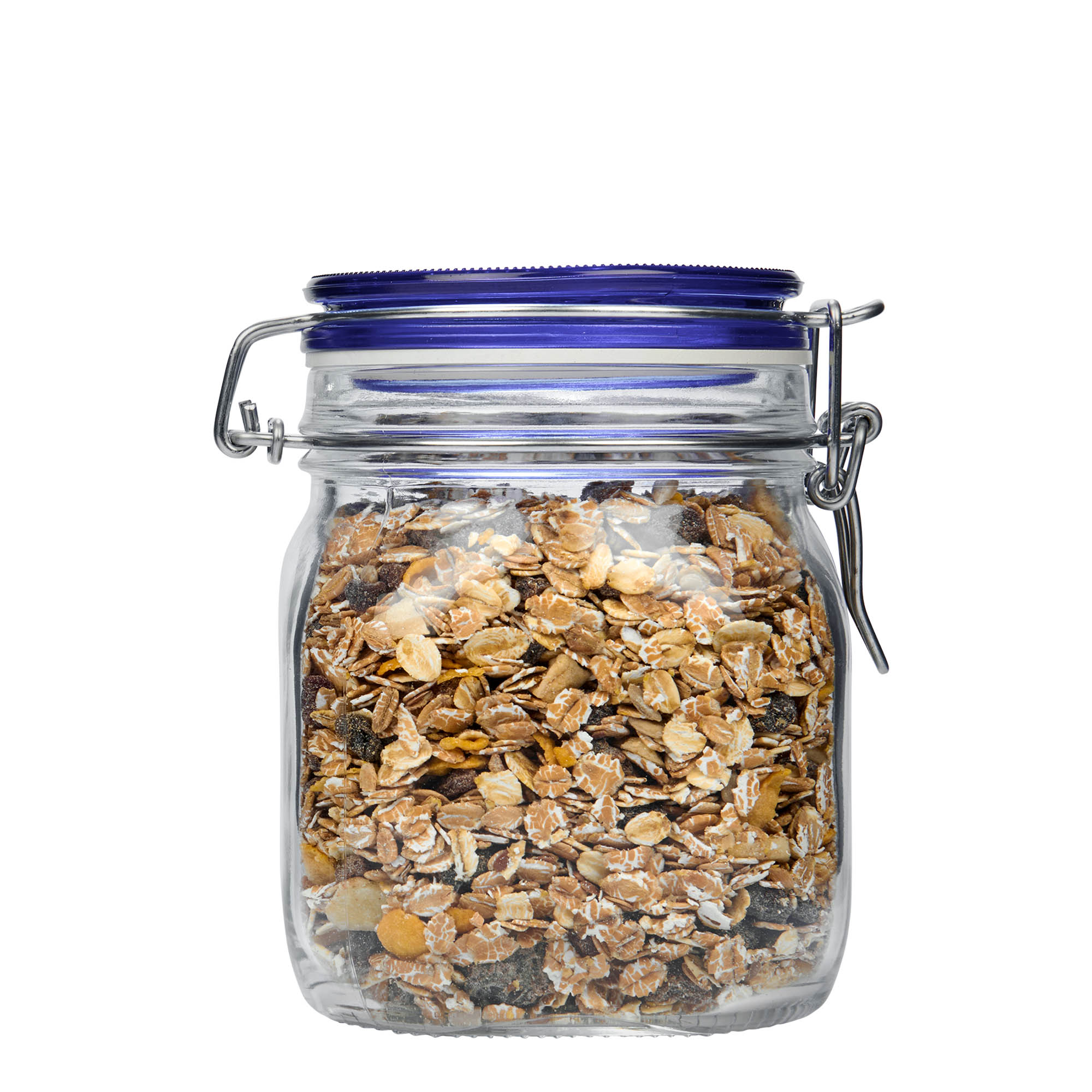 750 ml kavanoz me kapak me tel 'Fido' Blue Top, katror, hapje: mbyllje me kapak me tel 750 ml kavanoz me kapak me tel 'Fido' Blue Top, katror, hapje: mbyllje me kapak me tel