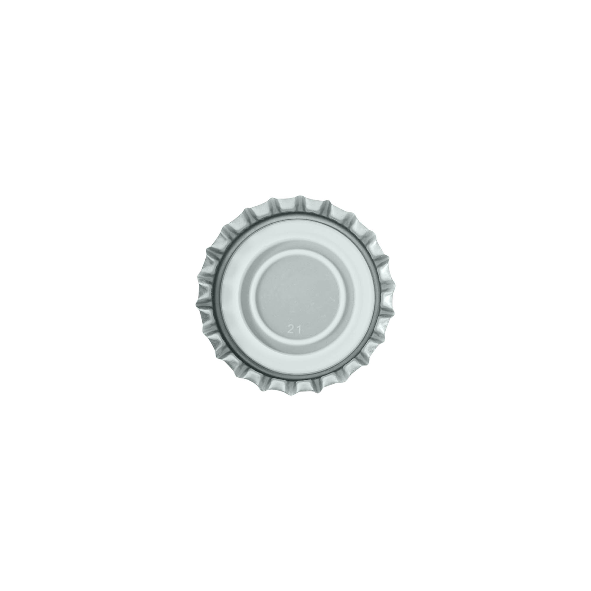 Kapak shishe 29 mm, metal, argjend