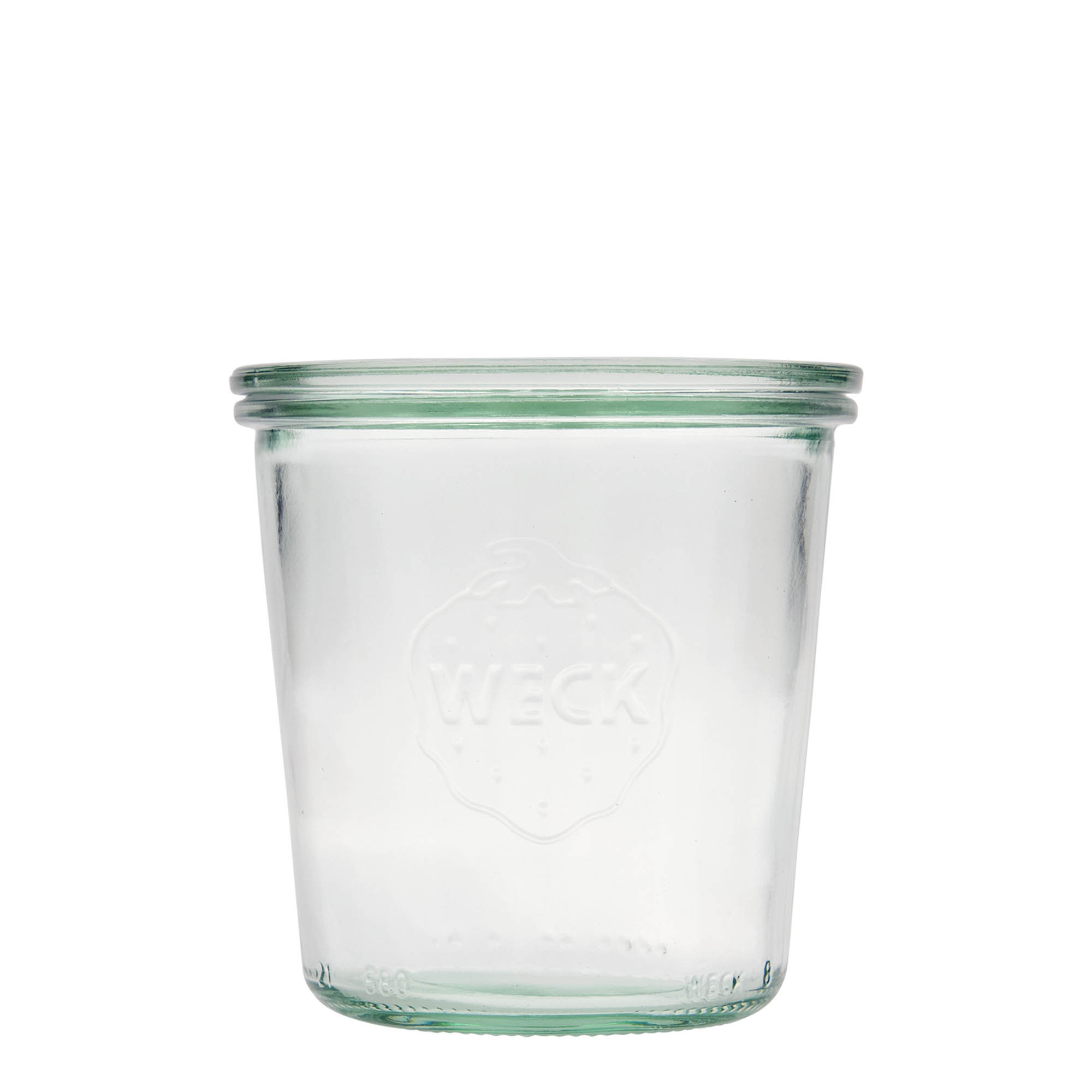 580 ml WECK-vazo me qepje të sheshtë, gojë: buzë e rrumbullakët 580 ml WECK-vazo me qepje të sheshtë, gojë: buzë e rrumbullakët