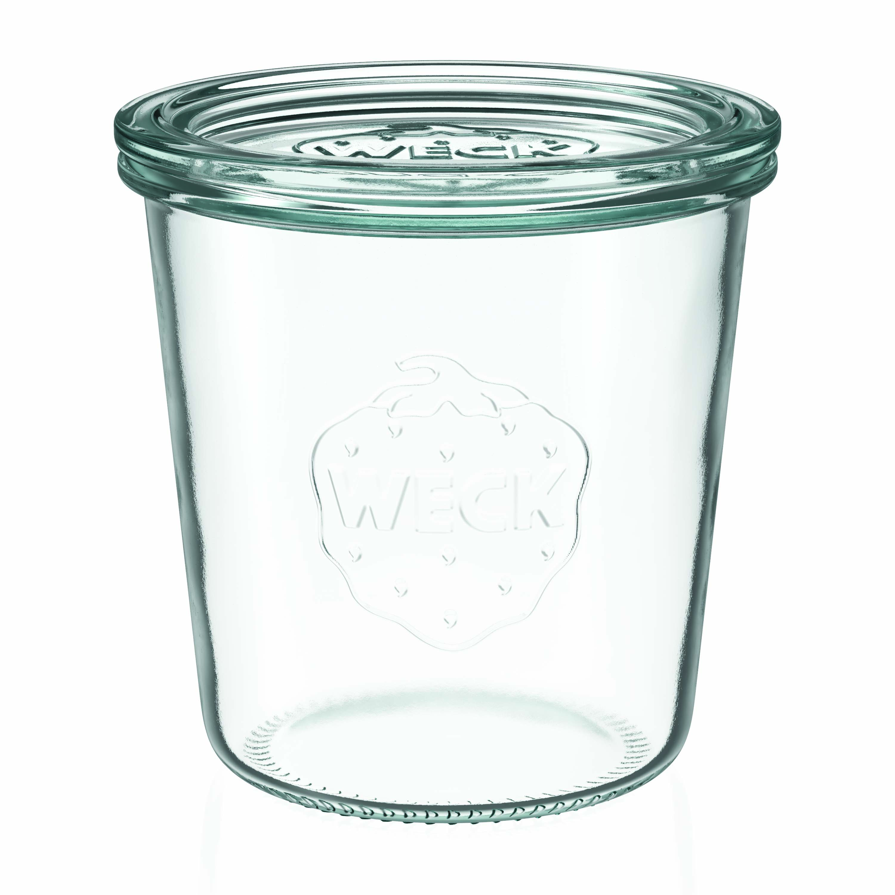 580 ml WECK-vazo me qepje të sheshtë, gojë: buzë e rrumbullakët 580 ml WECK-vazo me qepje të sheshtë, gojë: buzë e rrumbullakët