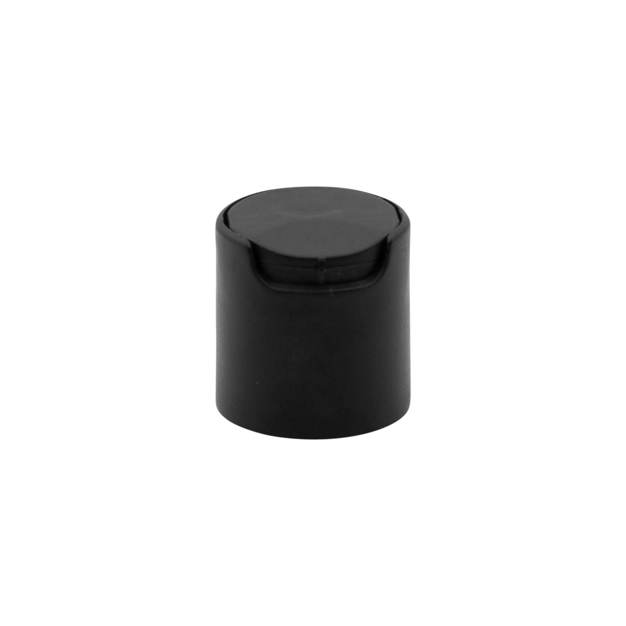 Kapak me vidë Disc Top, plastikë PP, e zezë, për hapje: 24/410 Kapak me vidë Disc Top, plastikë PP, e zezë, për hapje: 24/410