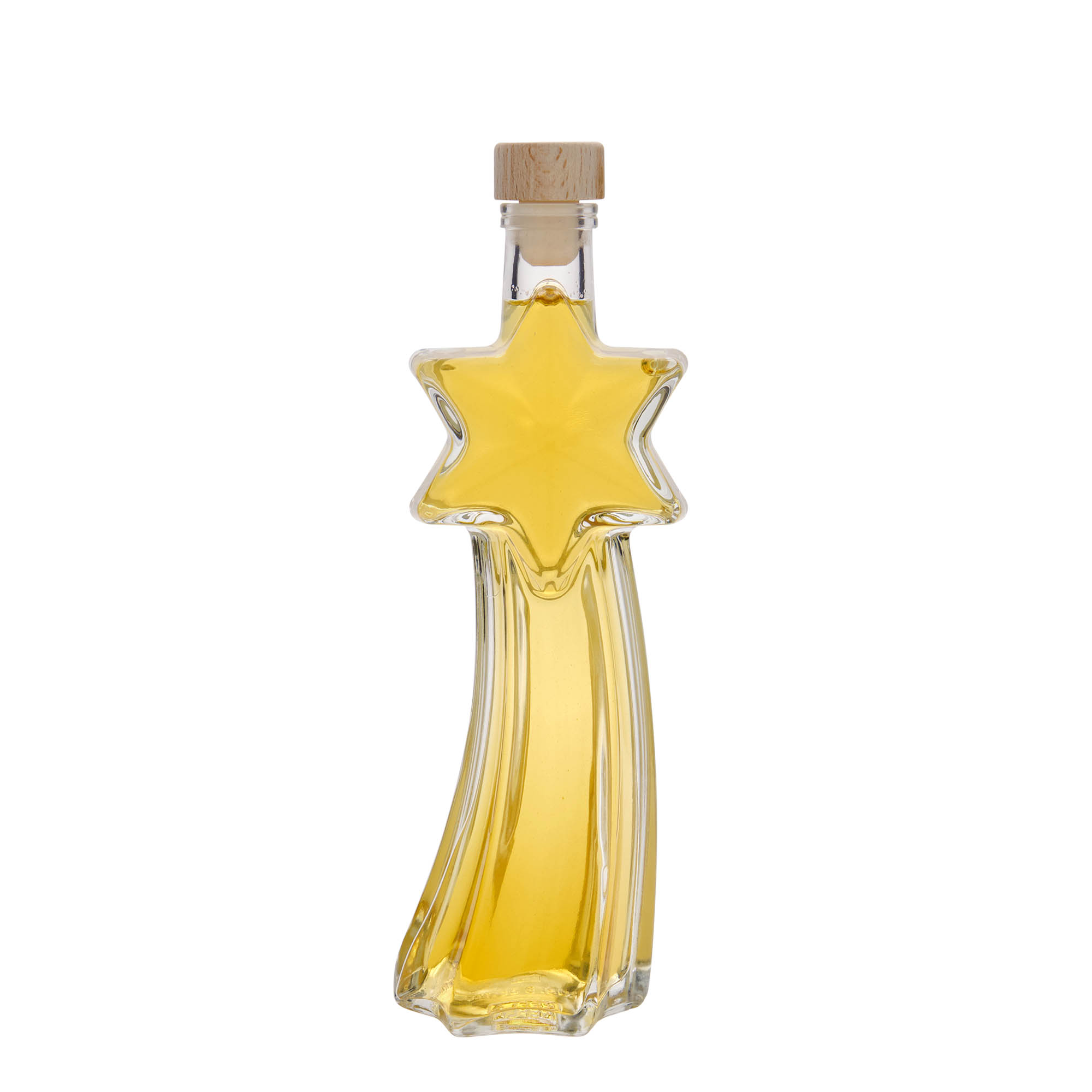 200 ml shishe qelqi 'Rrufe ylli', hapja: korek