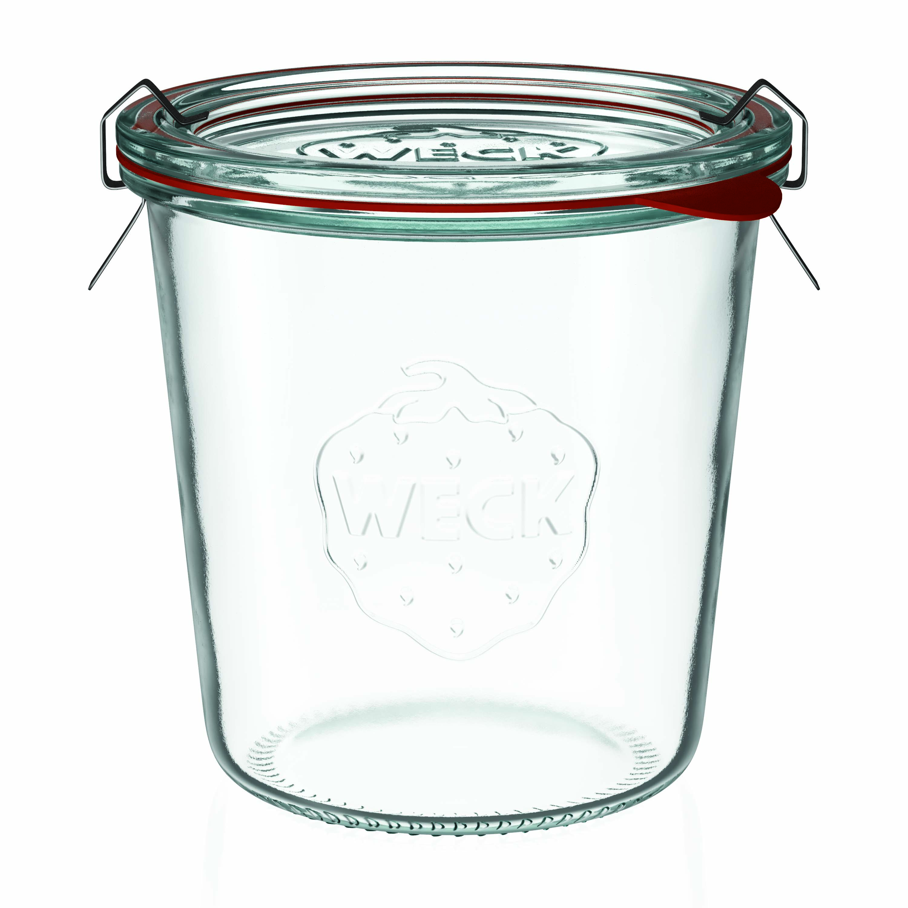 580 ml WECK-vazo me qepje të sheshtë, gojë: buzë e rrumbullakët 580 ml WECK-vazo me qepje të sheshtë, gojë: buzë e rrumbullakët