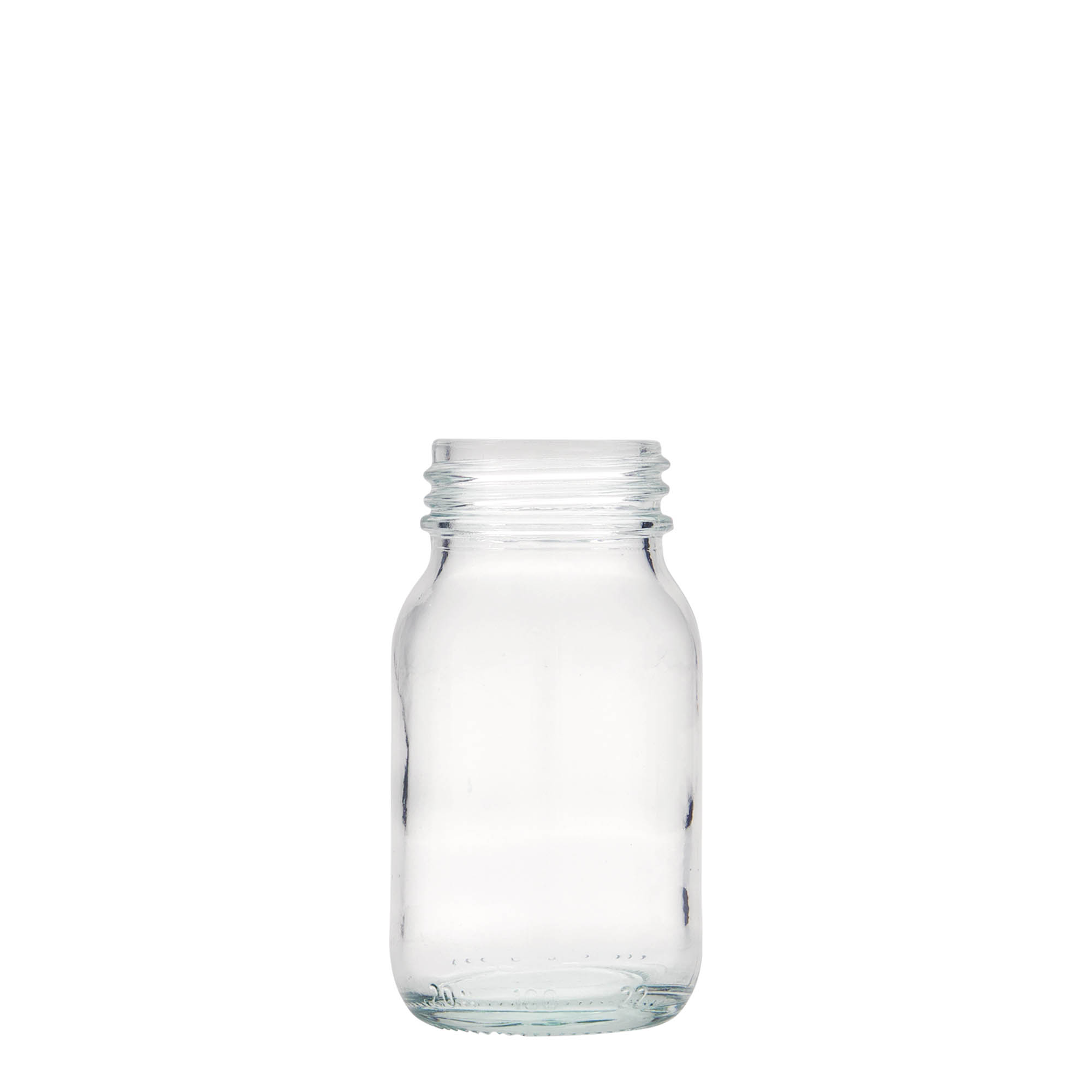 100 ml gotë me qafë të gjerë, hapje: DIN 40 100 ml gotë me qafë të gjerë, hapje: DIN 40