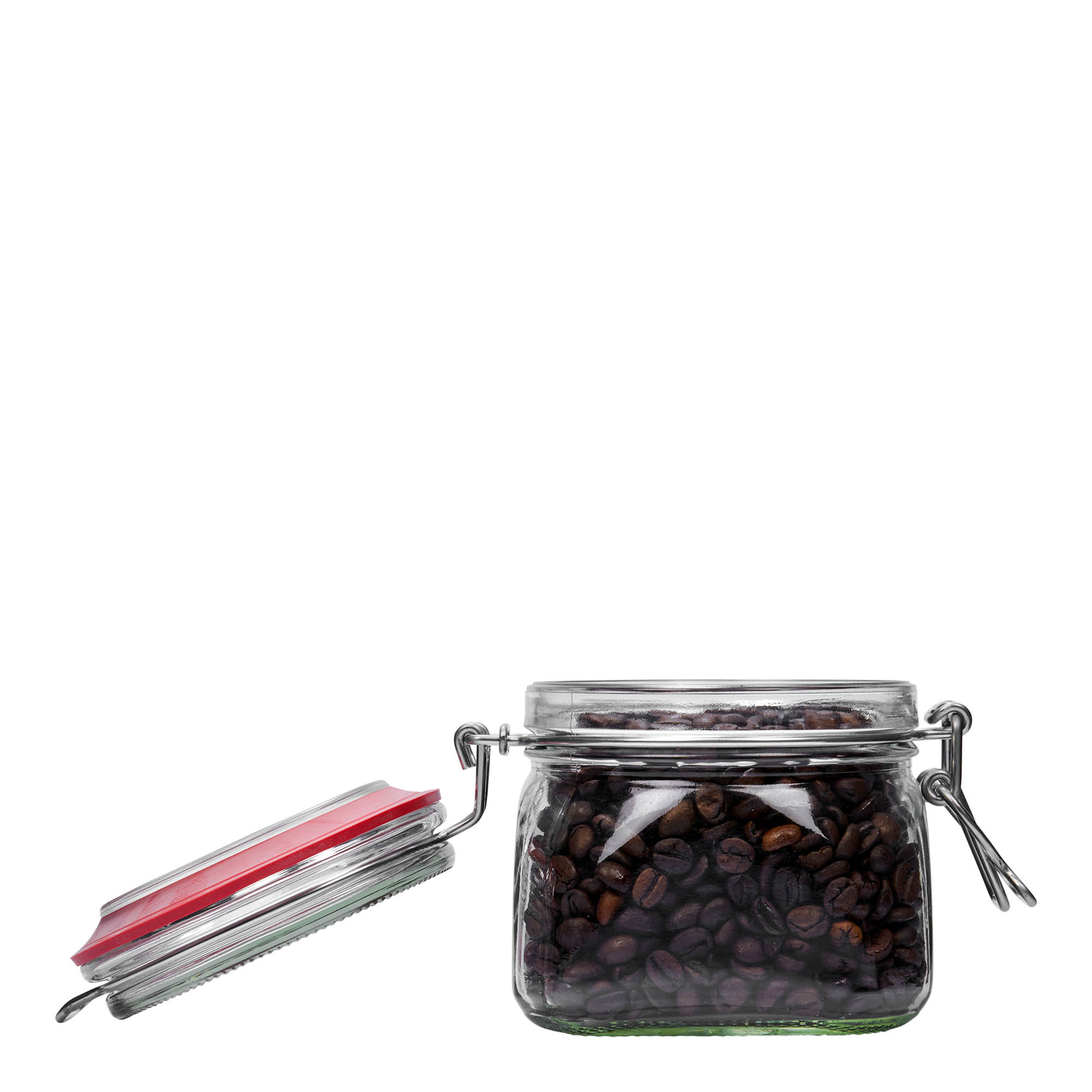 550 ml kavanoz me kapak të lidhur me tel, katror, hapja: mbyllje me kapak të lidhur me tel 550 ml kavanoz me kapak të lidhur me tel, katror, hapja: mbyllje me kapak të lidhur me tel