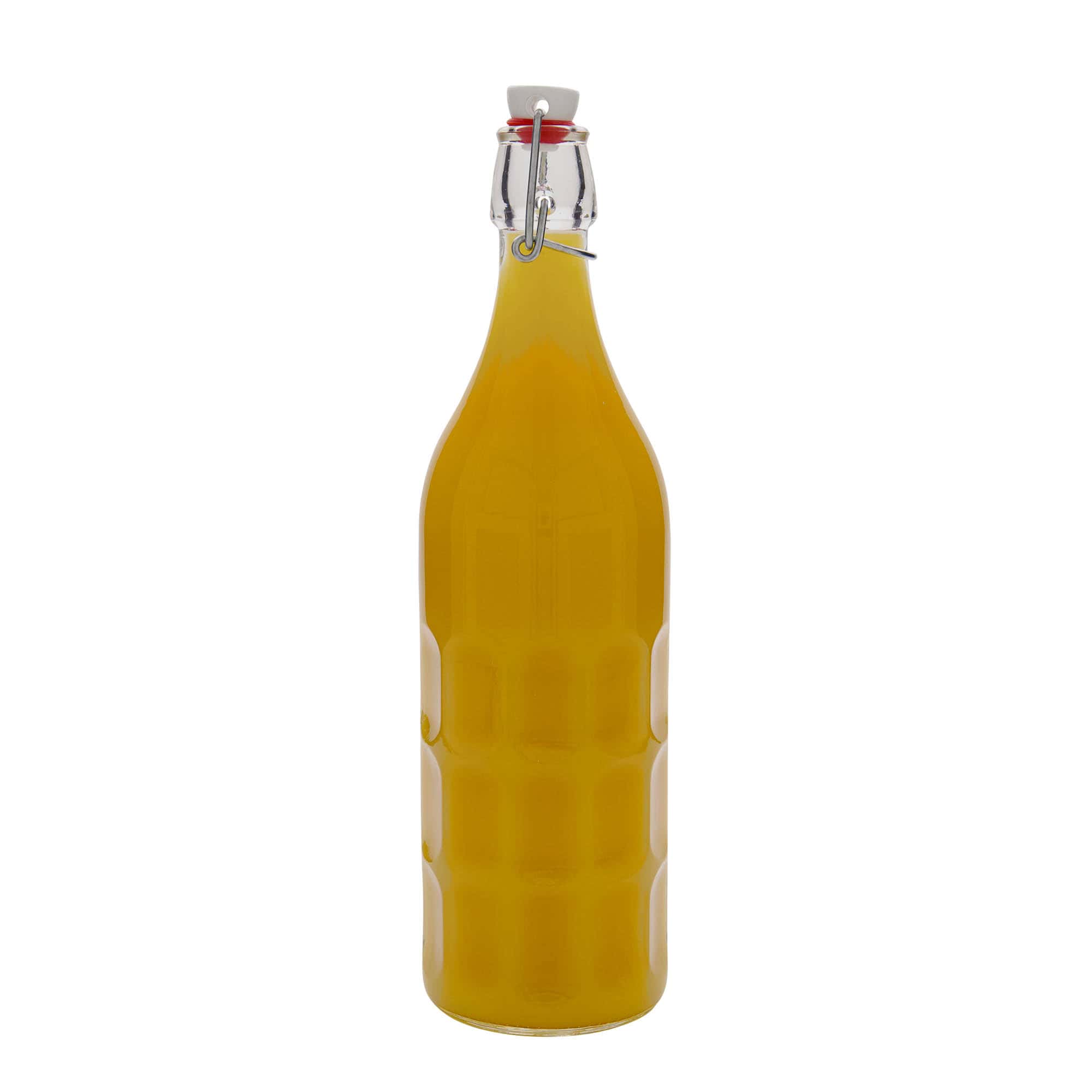 1.000 ml shishe qelqi Moresca, gojë: mbyllje me kapëse