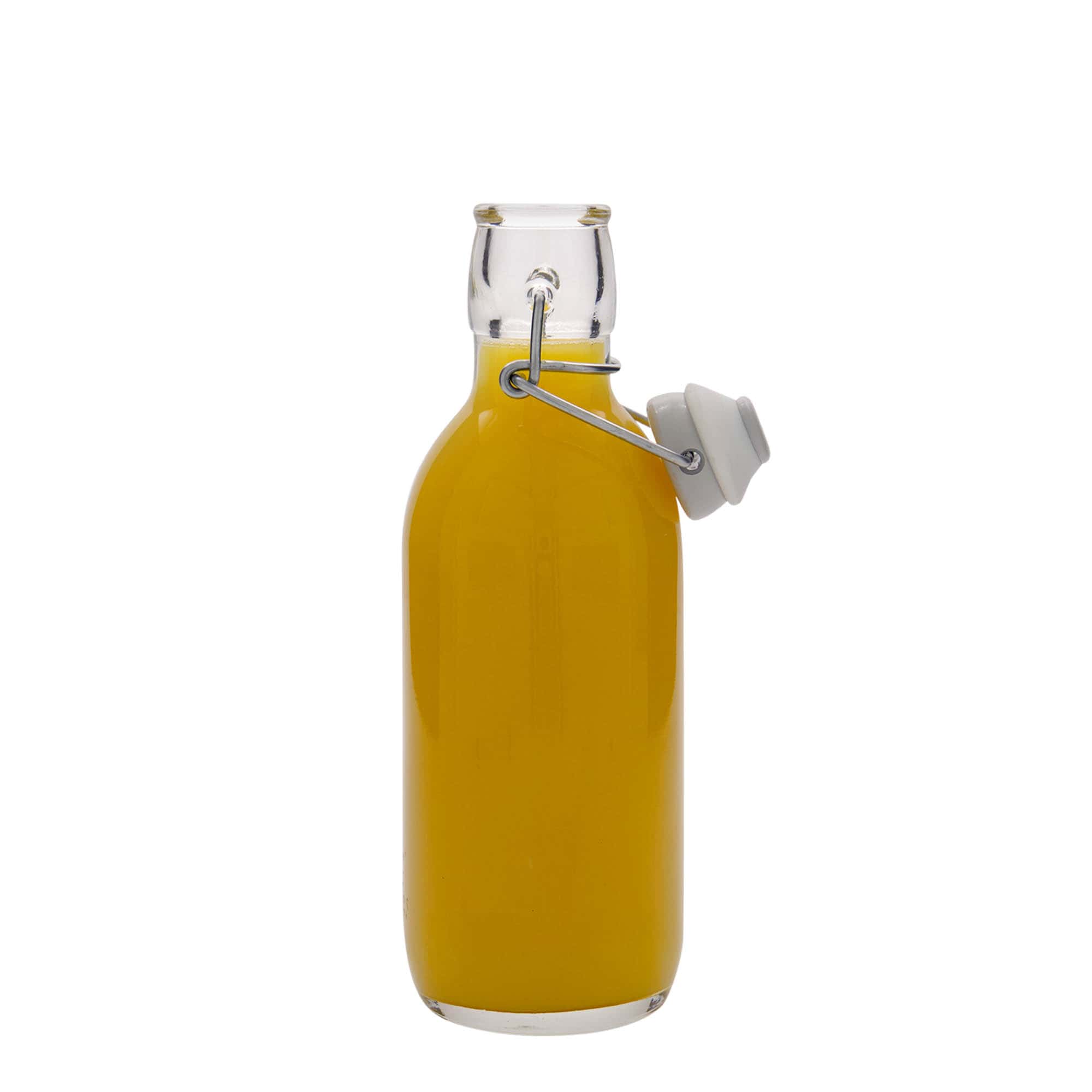 Shishe qelqi 500 ml 'Emilia', Hapur: Mbyllje me kapëse
