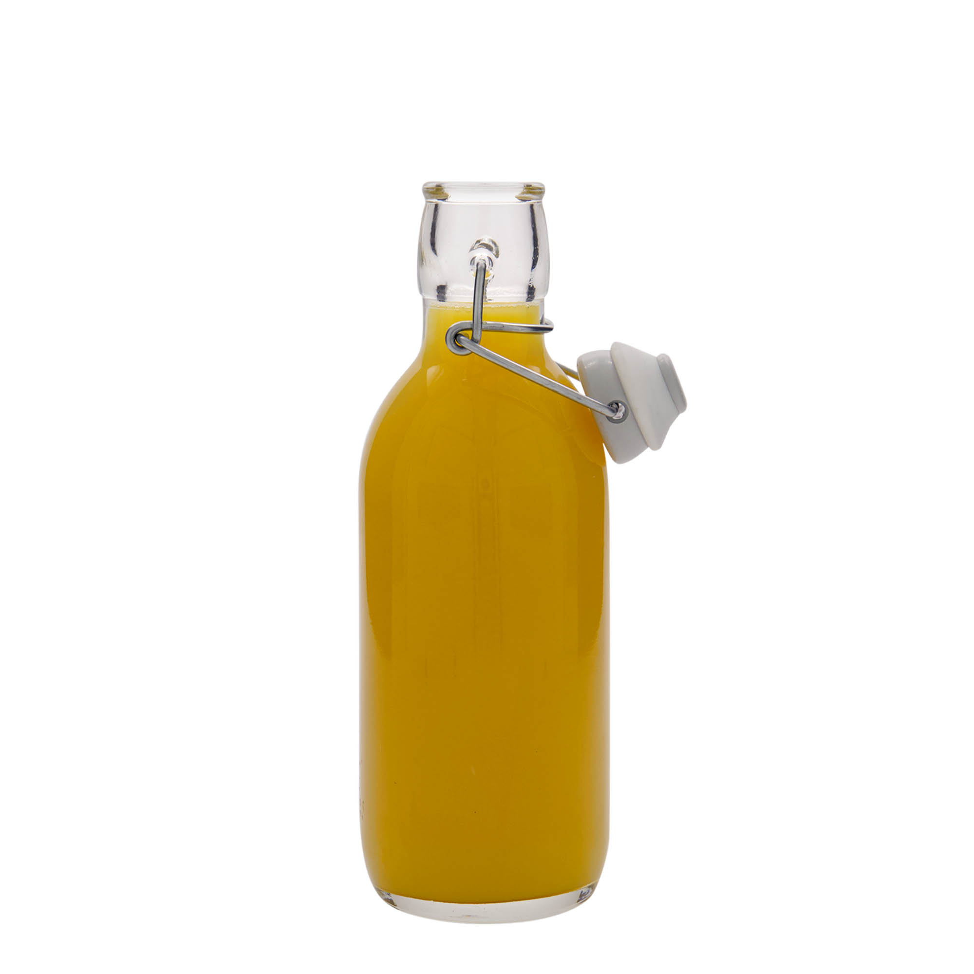 Shishe qelqi 500 ml 'Emilia', Hapur: Mbyllje me kapëse