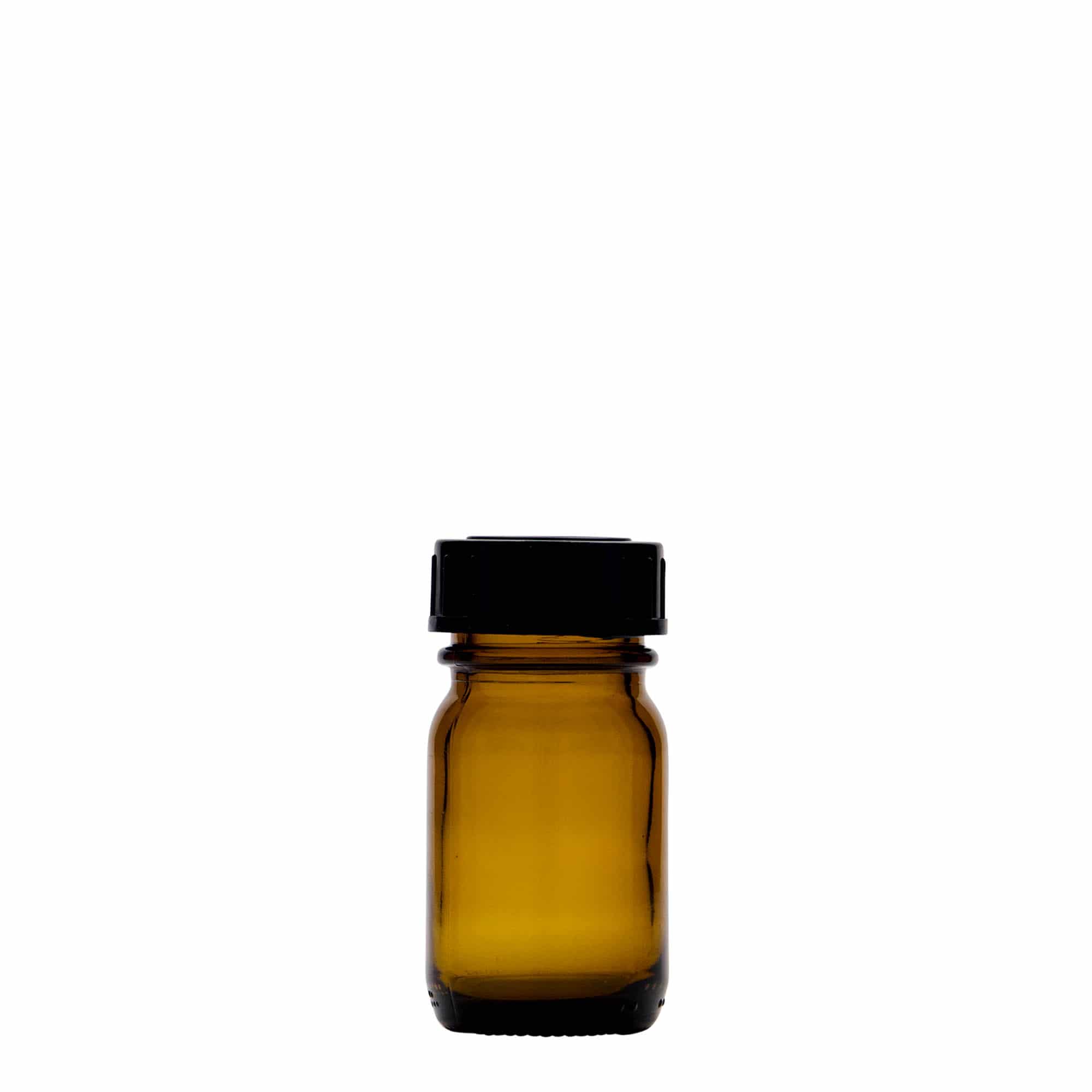30 ml gotë me qafë të gjerë, kafe, hapje: DIN 32