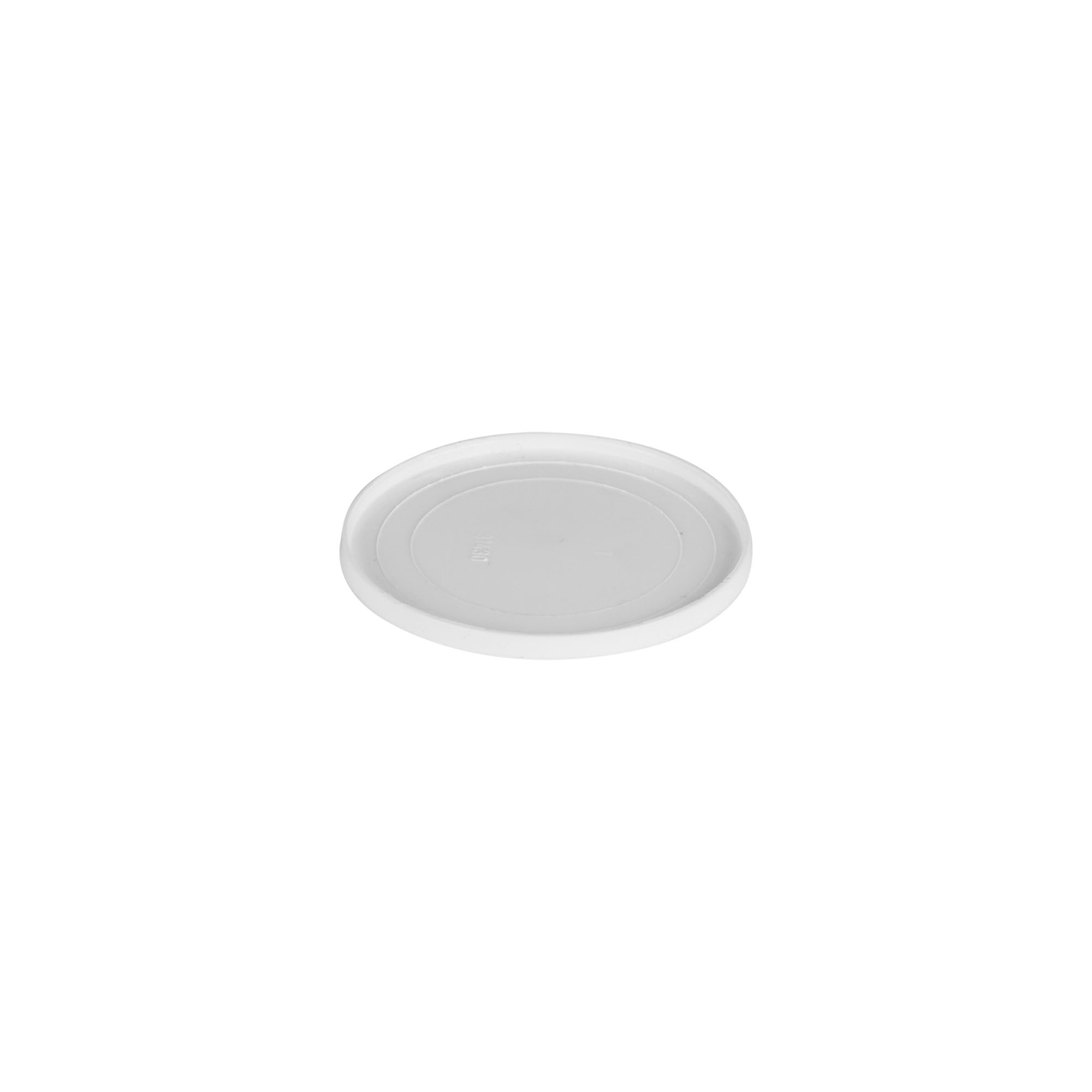 Fletë mbuluese për 15 ml 'Bianca', plastikë PP, e bardhë Fletë mbuluese për 15 ml 'Bianca', plastikë PP, e bardhë