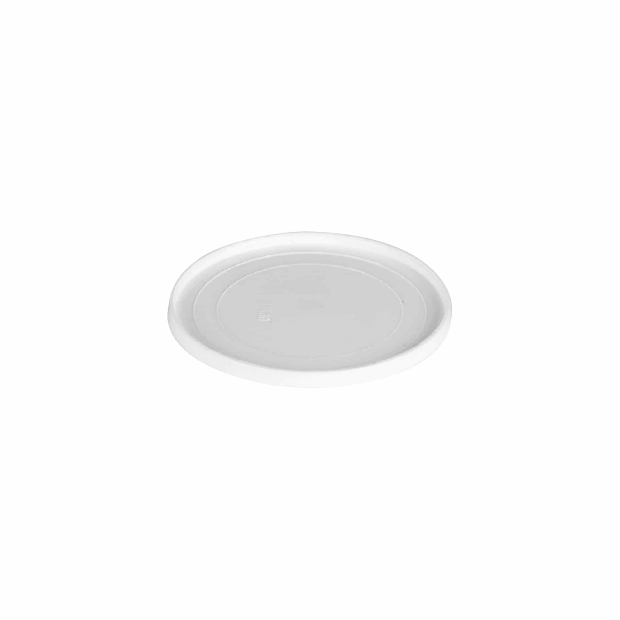 Mbulesë për 30 ml 'Bianca', plastike PP, e bardhë