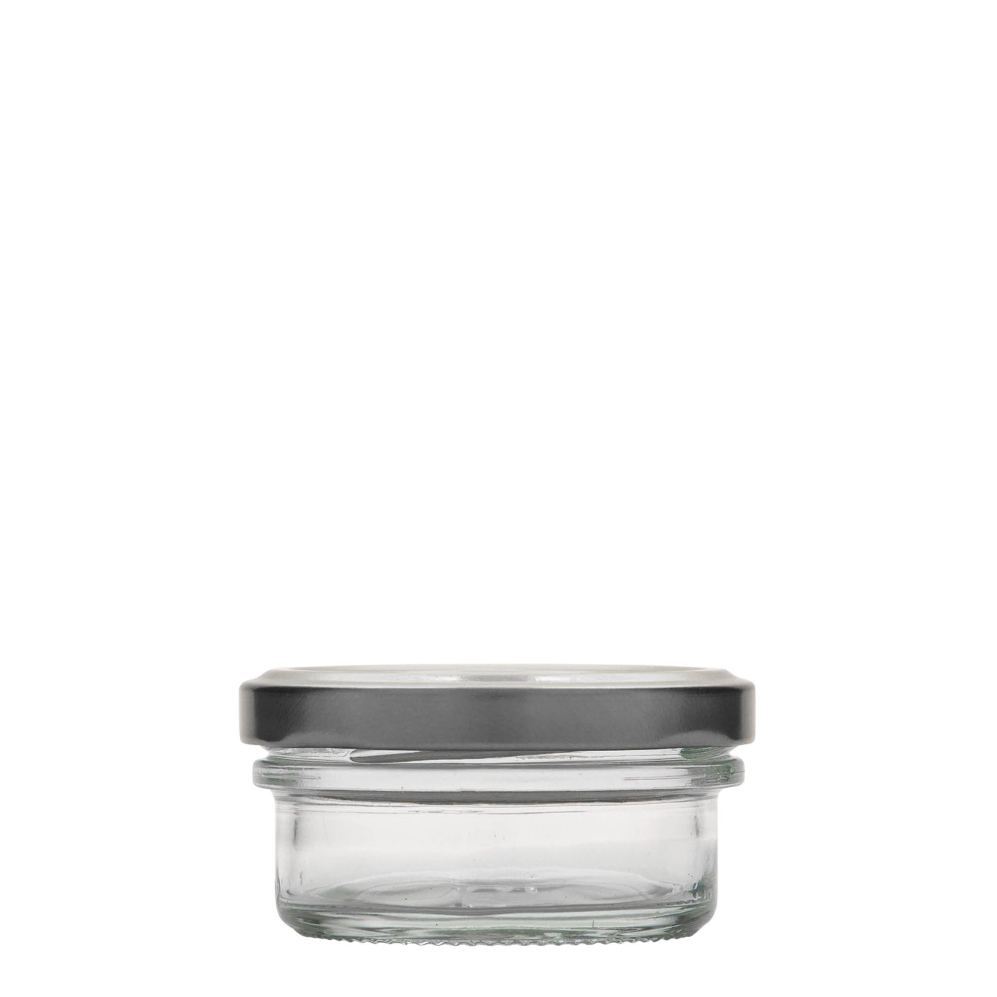 65 ml kavanoz i sheshtë me qafë të ngushtë, hapje: Twist-Off (TO 66) 65 ml kavanoz i sheshtë me qafë të ngushtë, hapje: Twist-Off (TO 66)