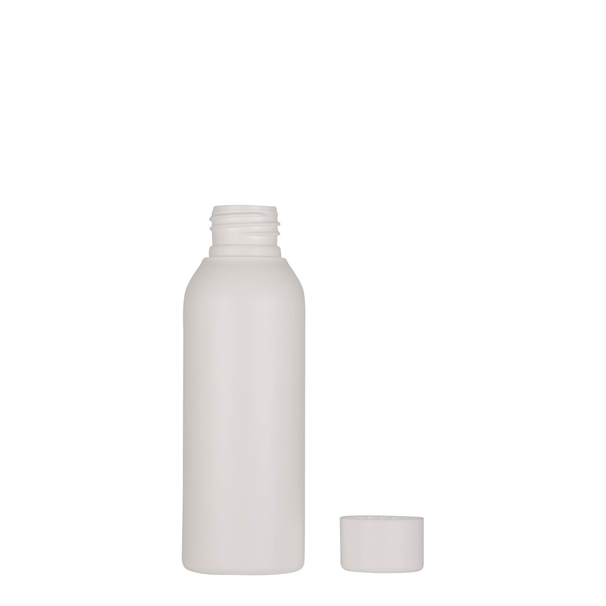 Shishe plastike 100 ml 'Tuffy', HDPE, e bardhë, hapje: 24/410