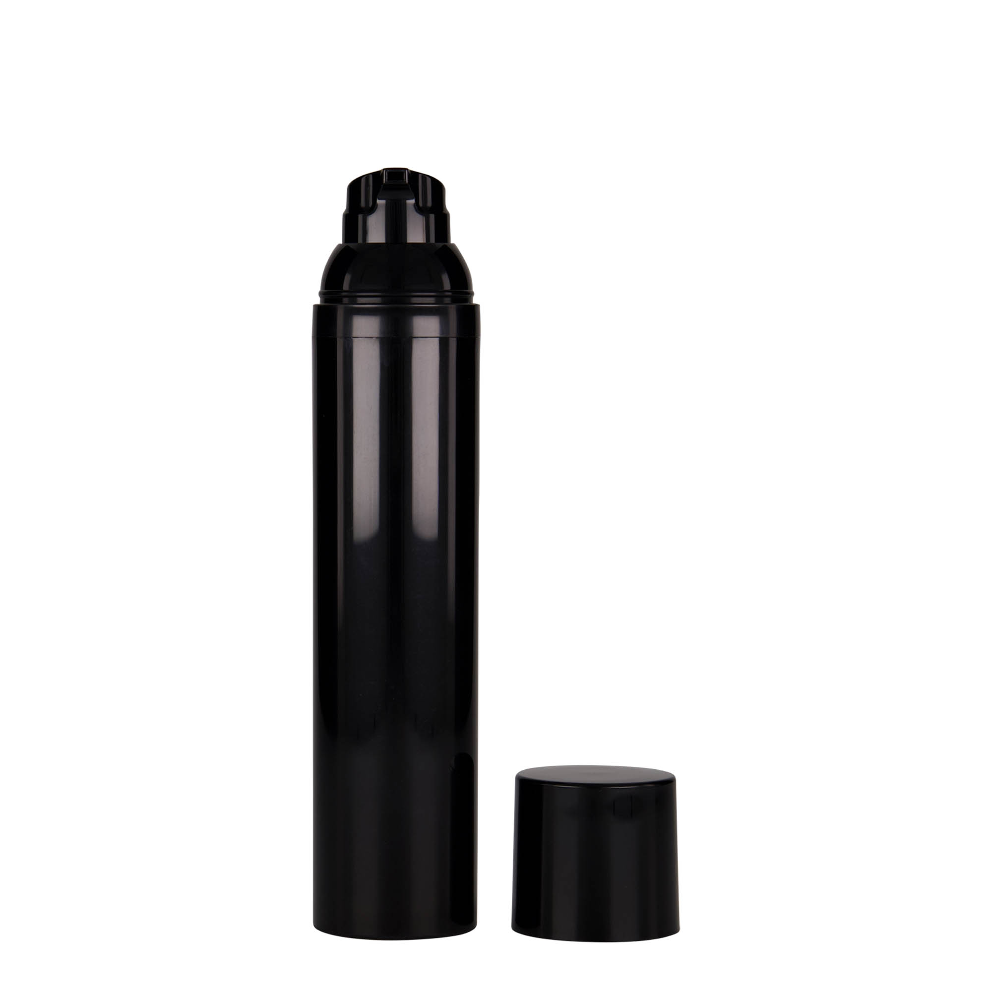 100 ml shpërndarës Airless 'Mezzo', plastikë PP, e zezë