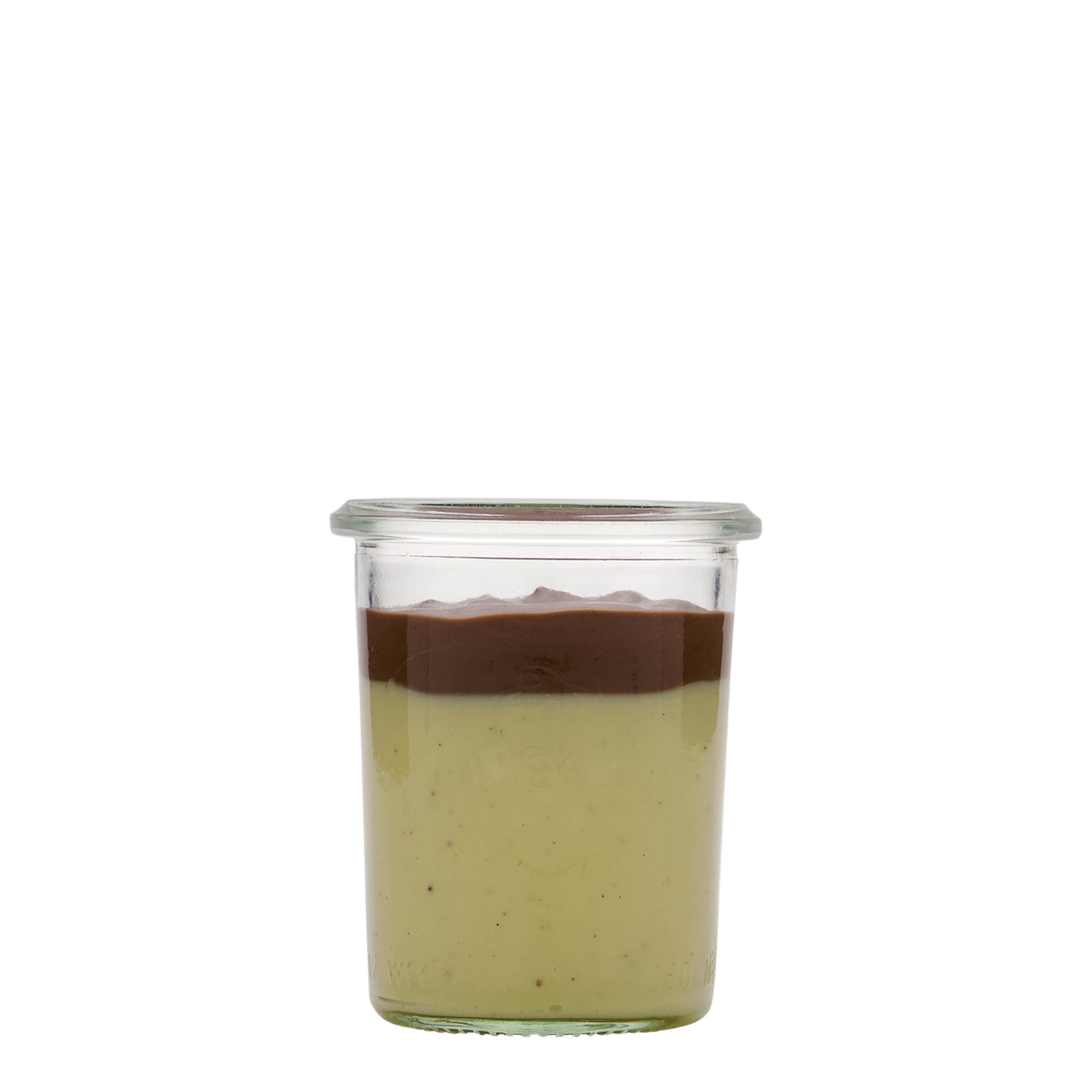 160 ml WECK-qelq i rrëzuar, gojë: buzë e rrumbullakët 160 ml WECK-qelq i rrëzuar, gojë: buzë e rrumbullakët