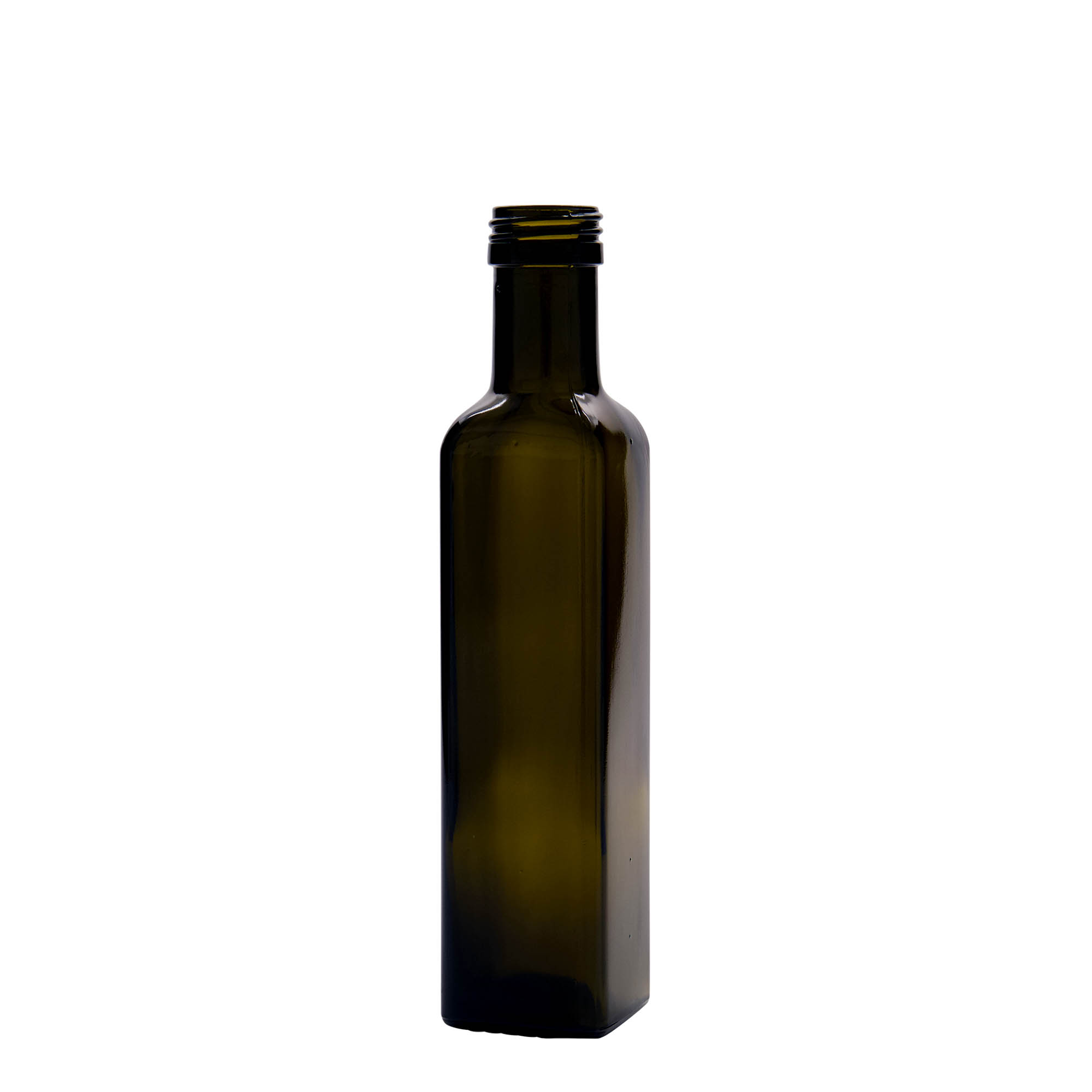 250 ml shishe qelqi 'Marasca', katrore, jeshile antike, gojë: PP 31,5 250 ml shishe qelqi 'Marasca', katrore, jeshile antike, gojë: PP 31,5